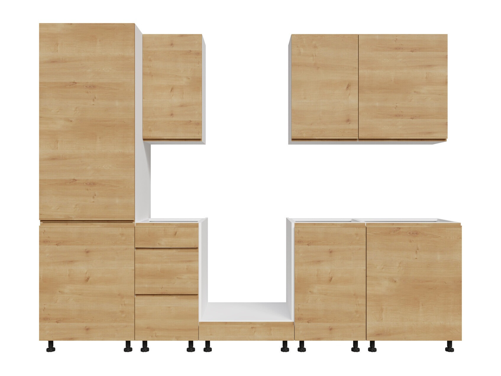 Set de bucătărie modular Soli Oak 162