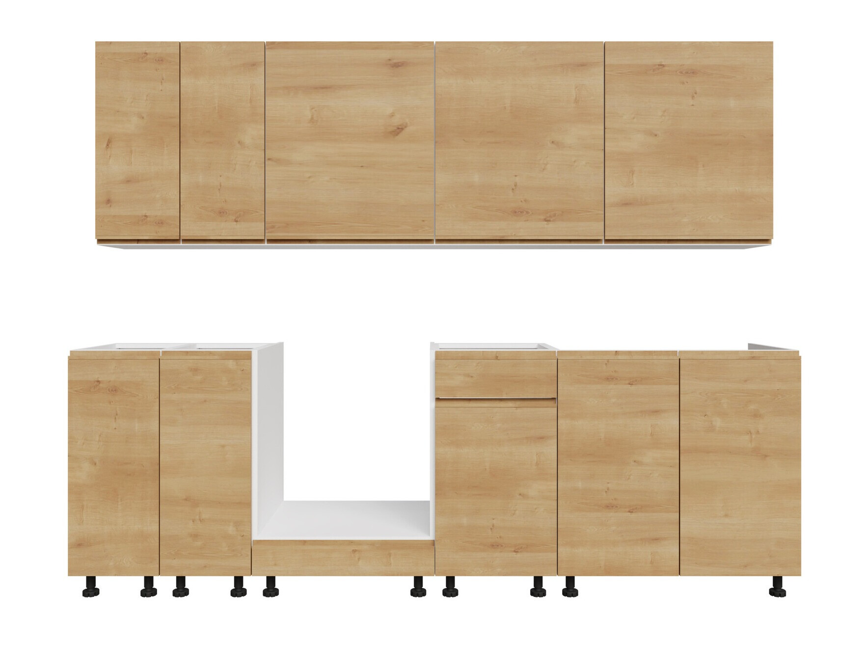 Set de bucătărie modular Soli Oak 163