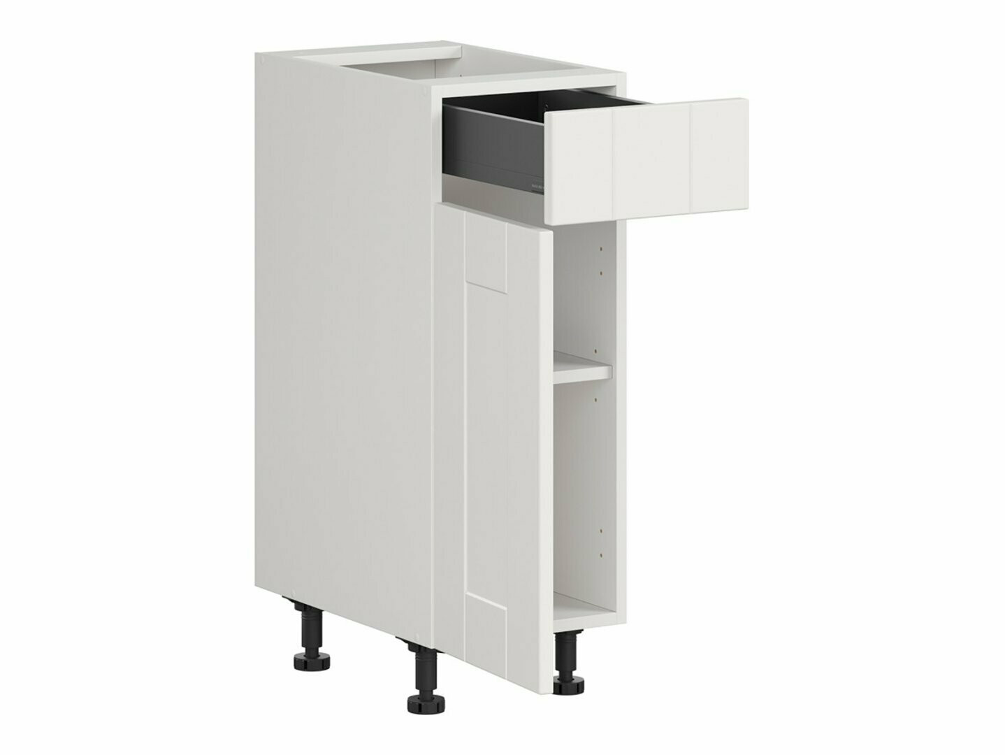 Dulap modular cu sertar și uși Eva White 102