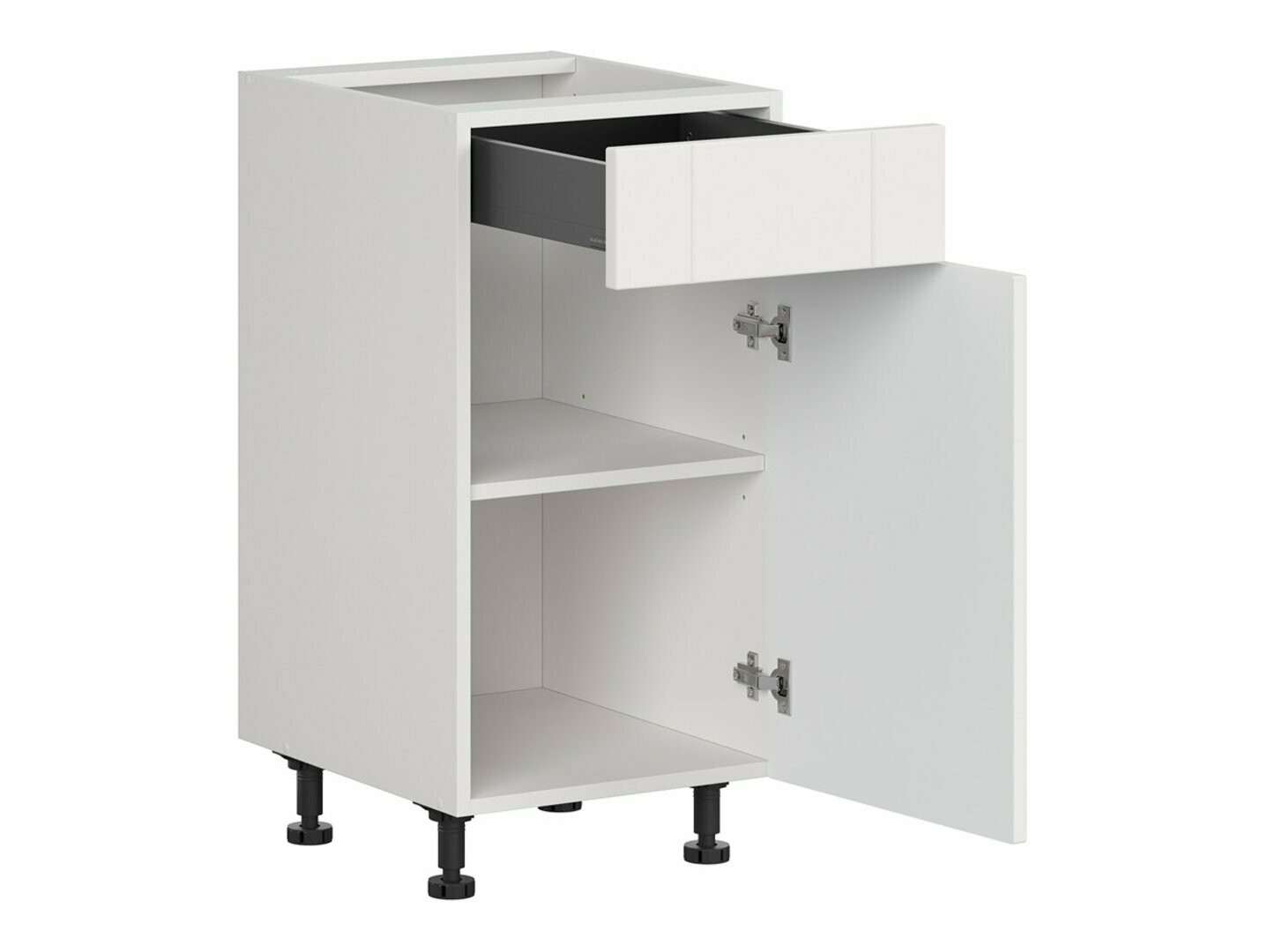 Dulap modular cu sertar și uși Eva White 103