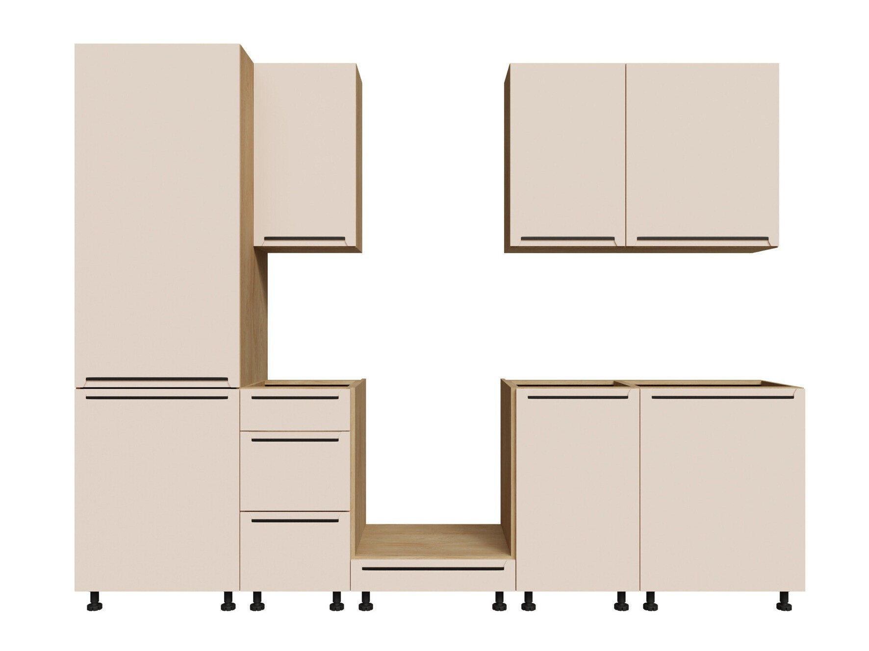 Set de bucătărie modular Riso Beige 169
