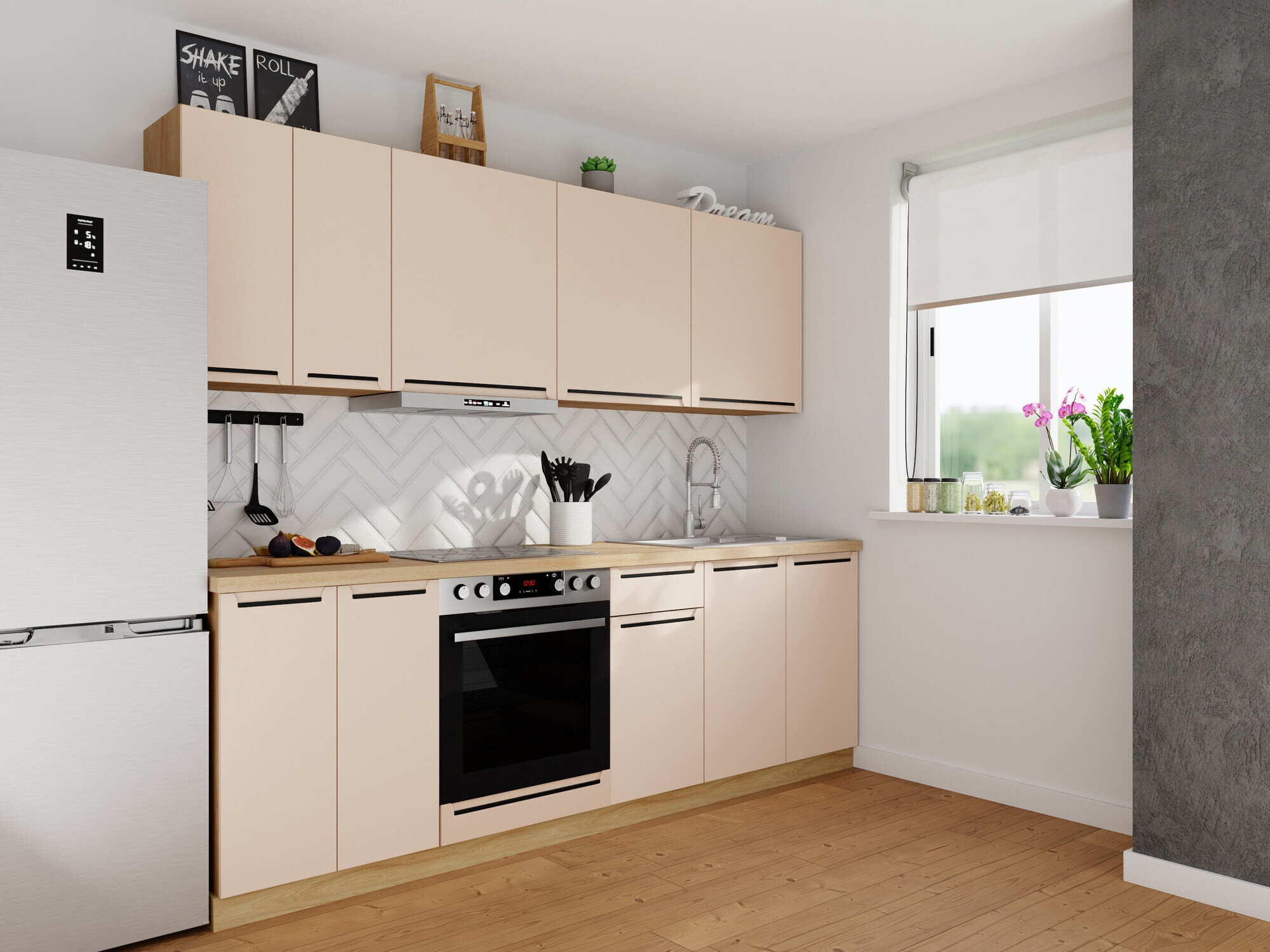 Set de bucătărie modular Riso Beige 170