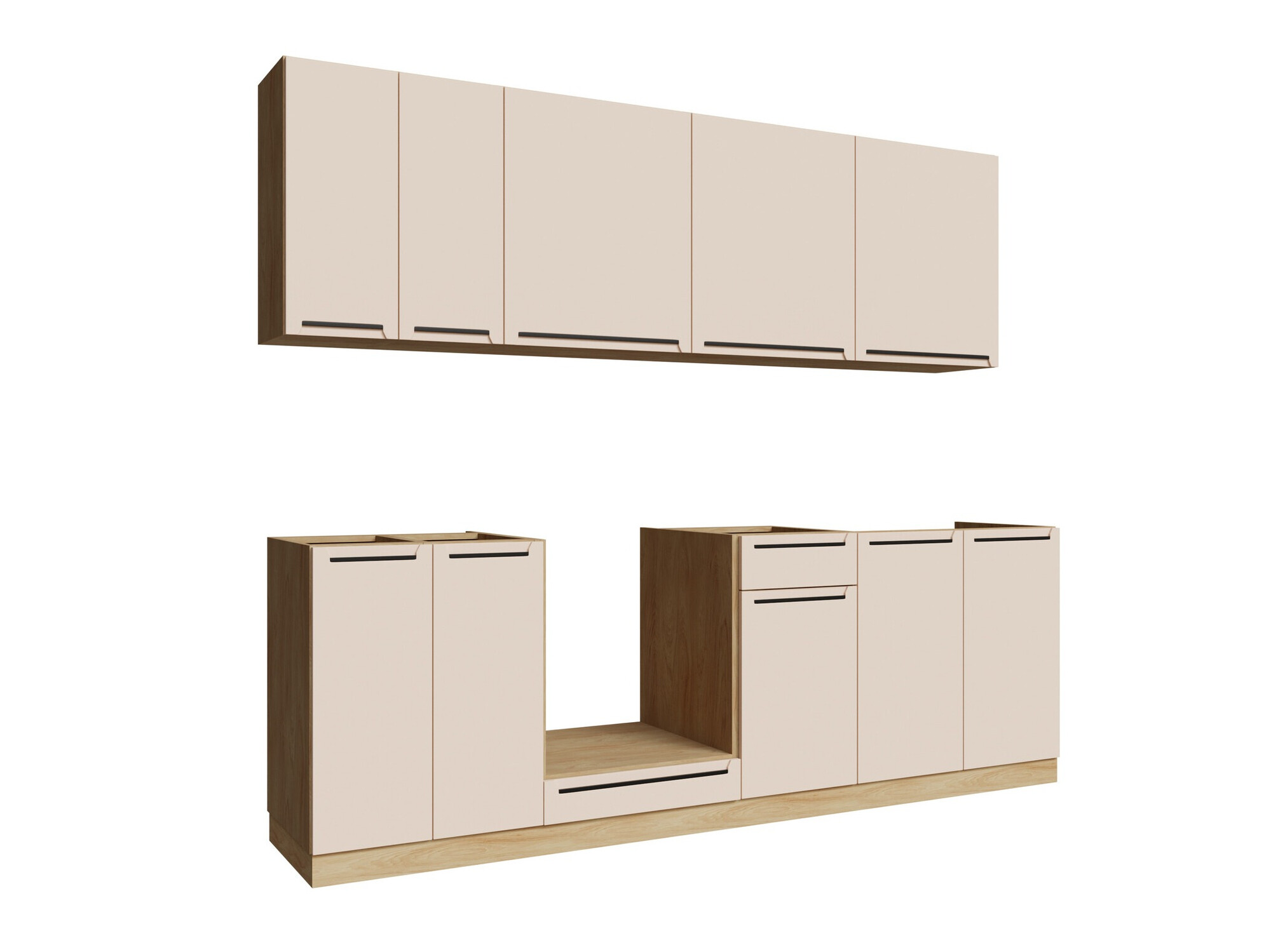 Set de bucătărie modular Riso Beige 170