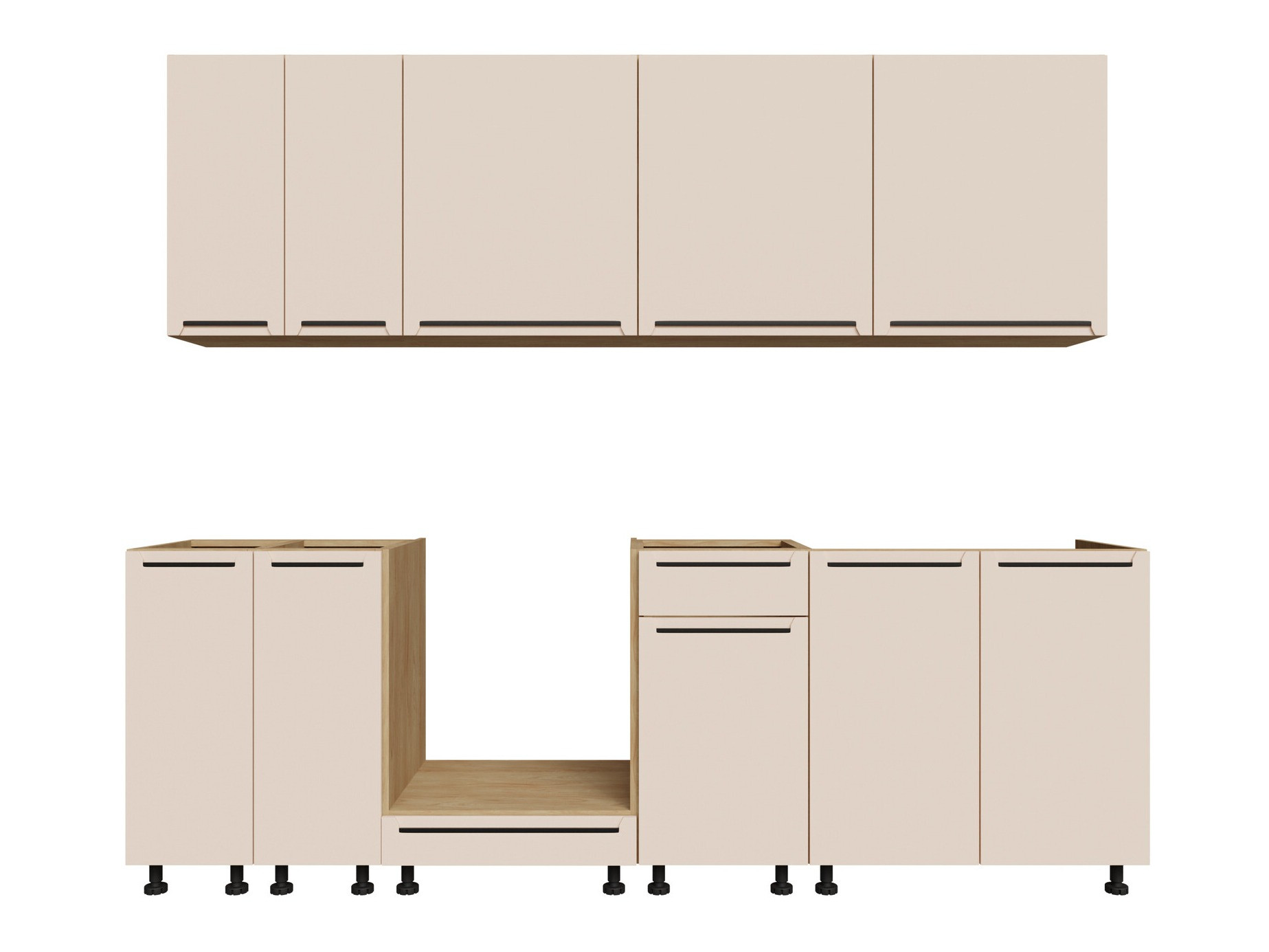 Set de bucătărie modular Riso Beige 170