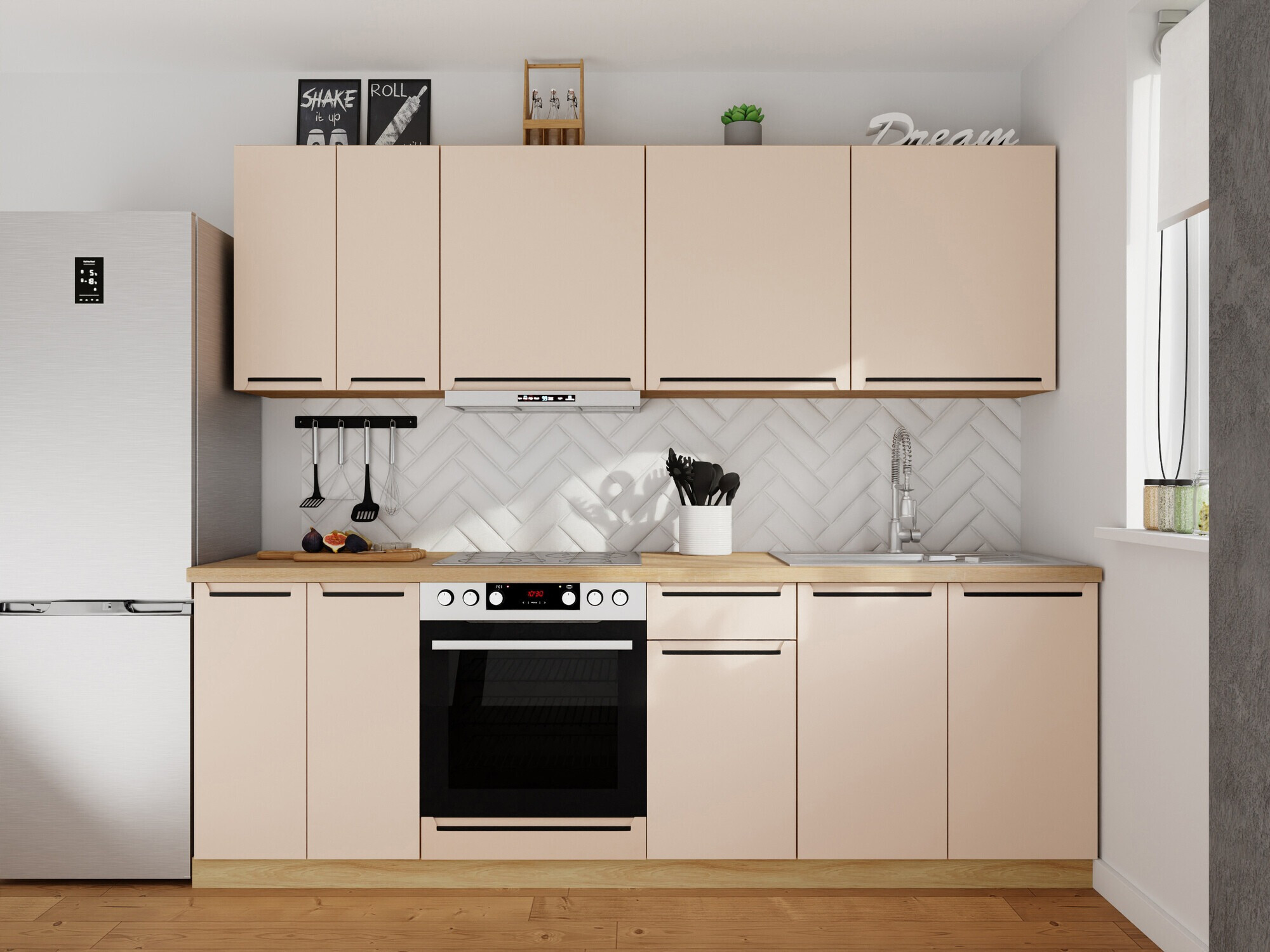 Set de bucătărie modular Riso Beige 170