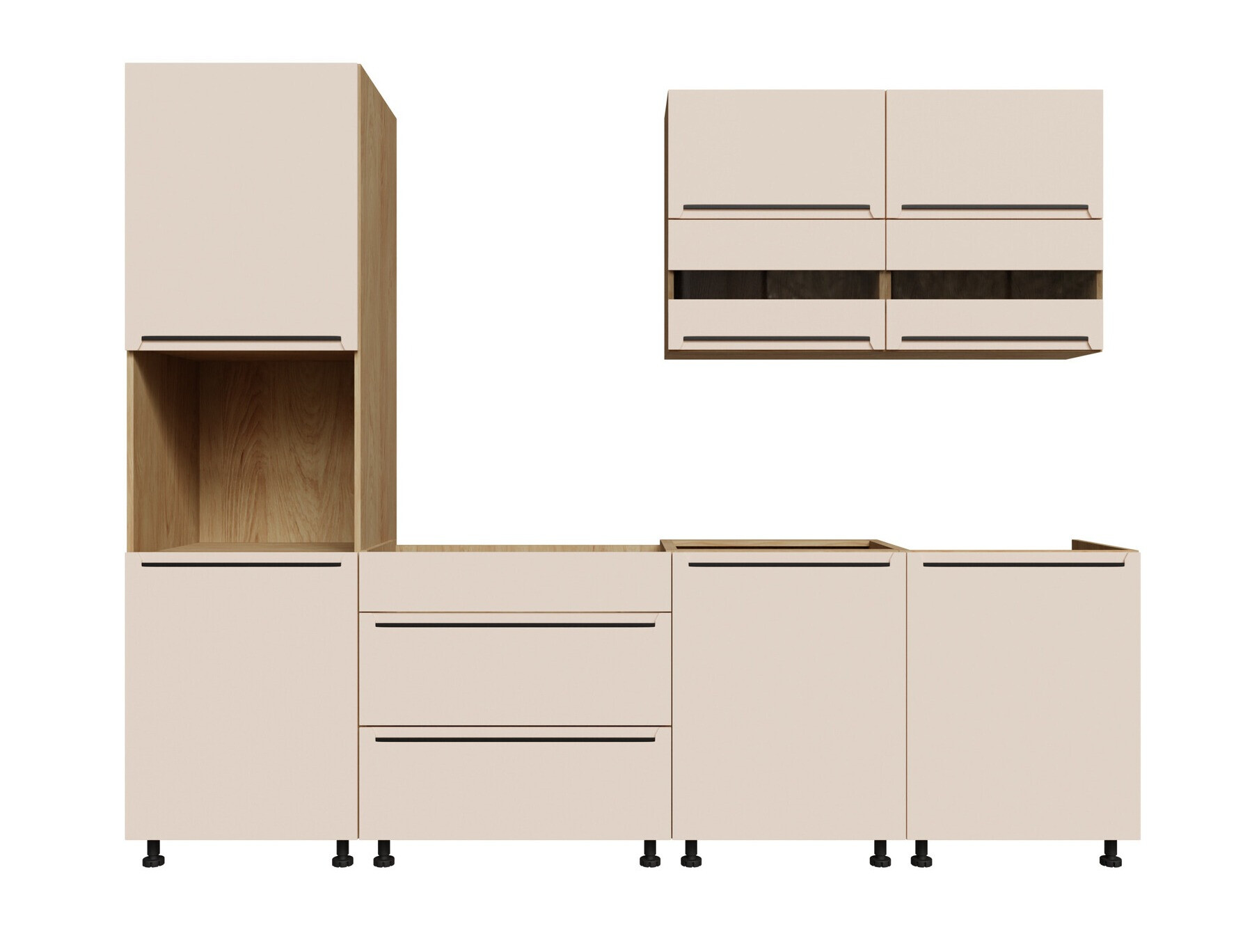 Set de bucătărie modular Riso Beige 171