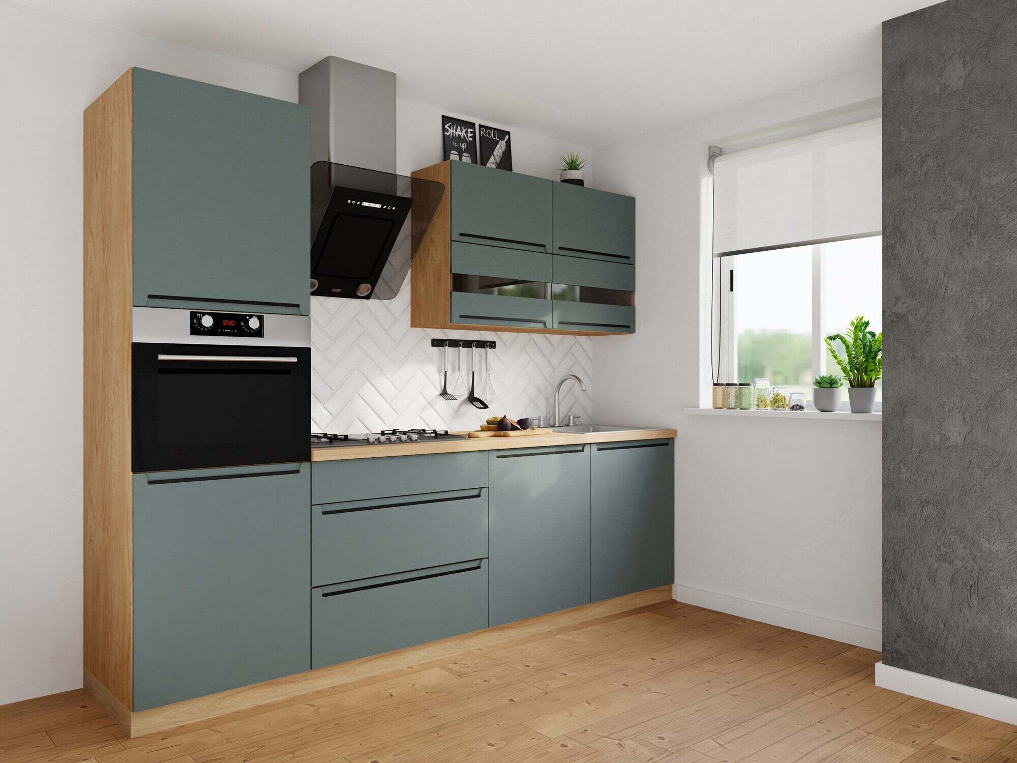 Set de bucătărie modular Riso Green 170