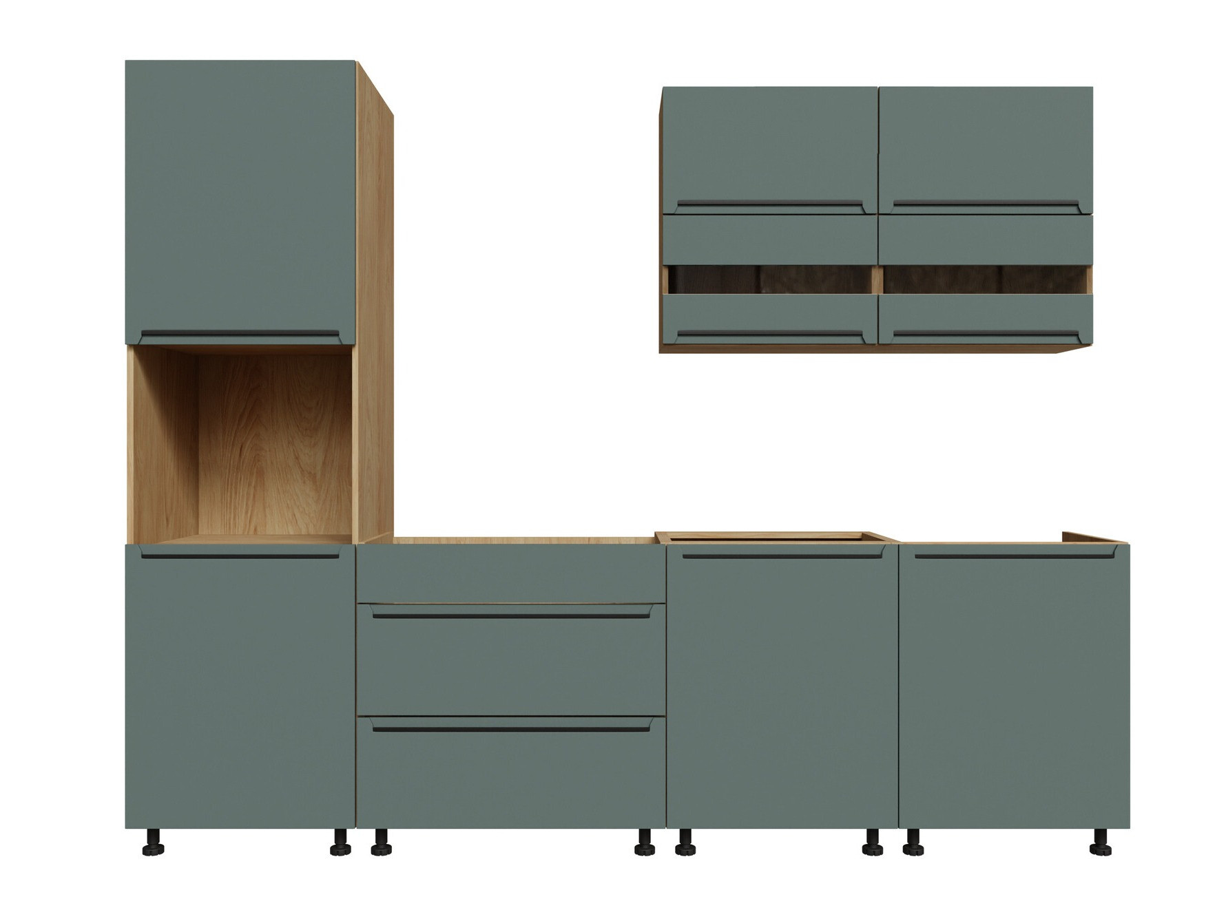 Set de bucătărie modular Riso Green 170