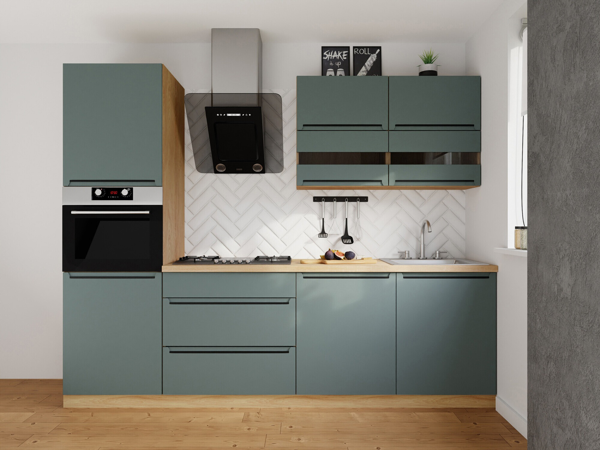 Set de bucătărie modular Riso Green 170