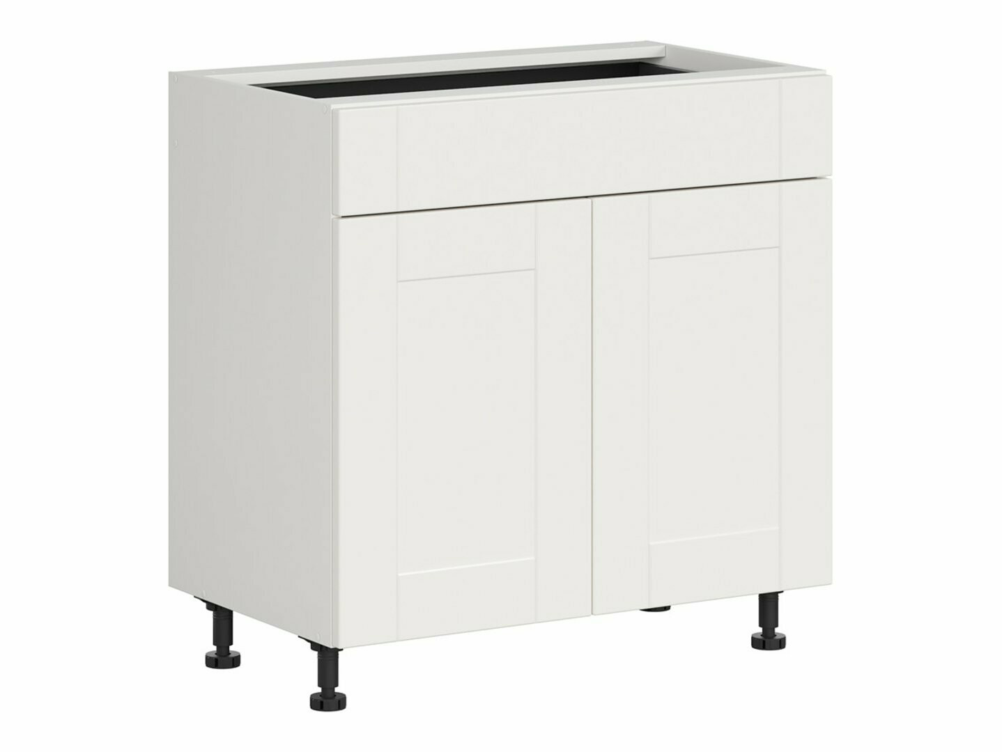 Dulap modular cu sertar și uși Eva White 106