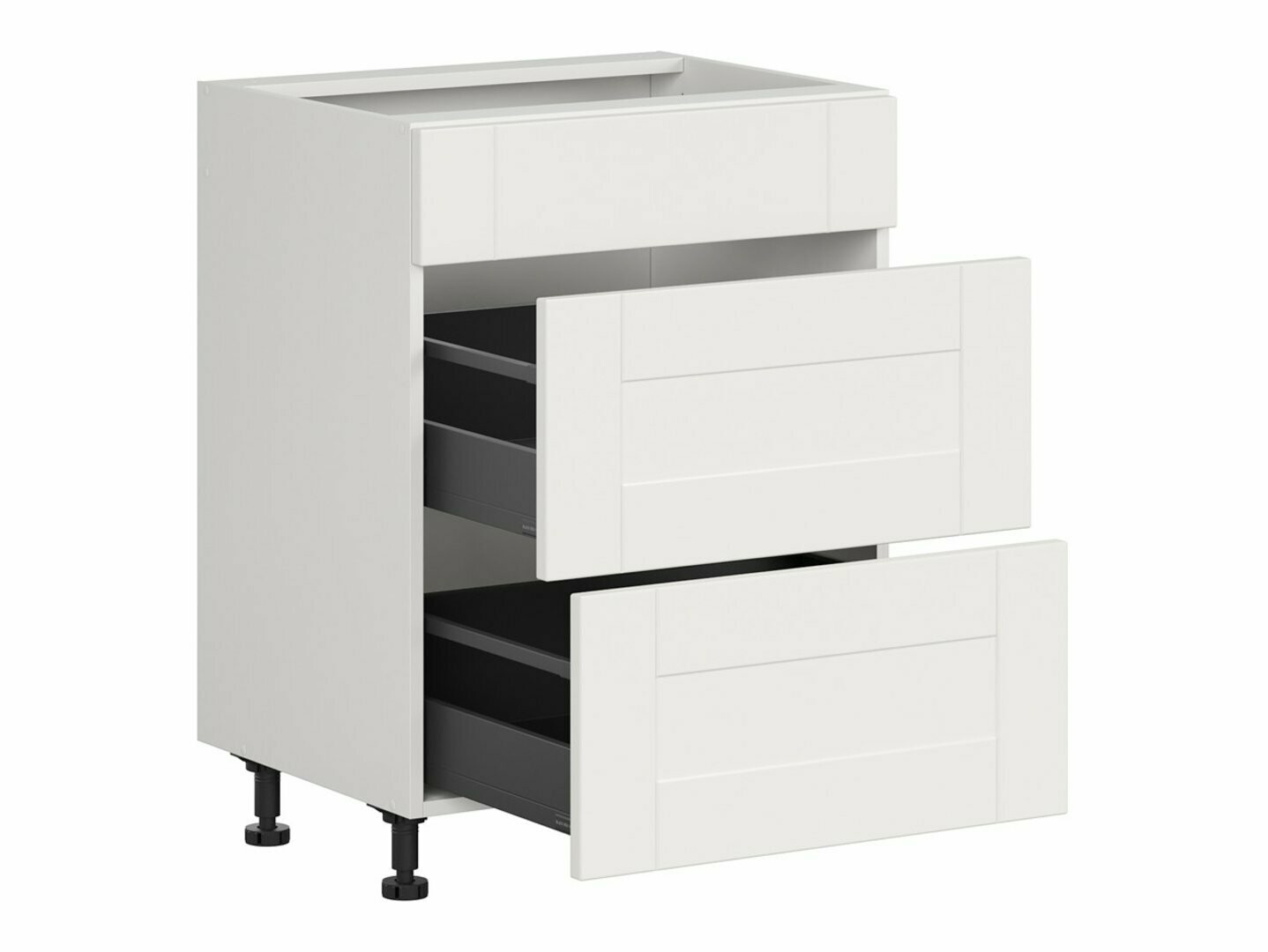 Dulap modular cu sertare Eva White 107