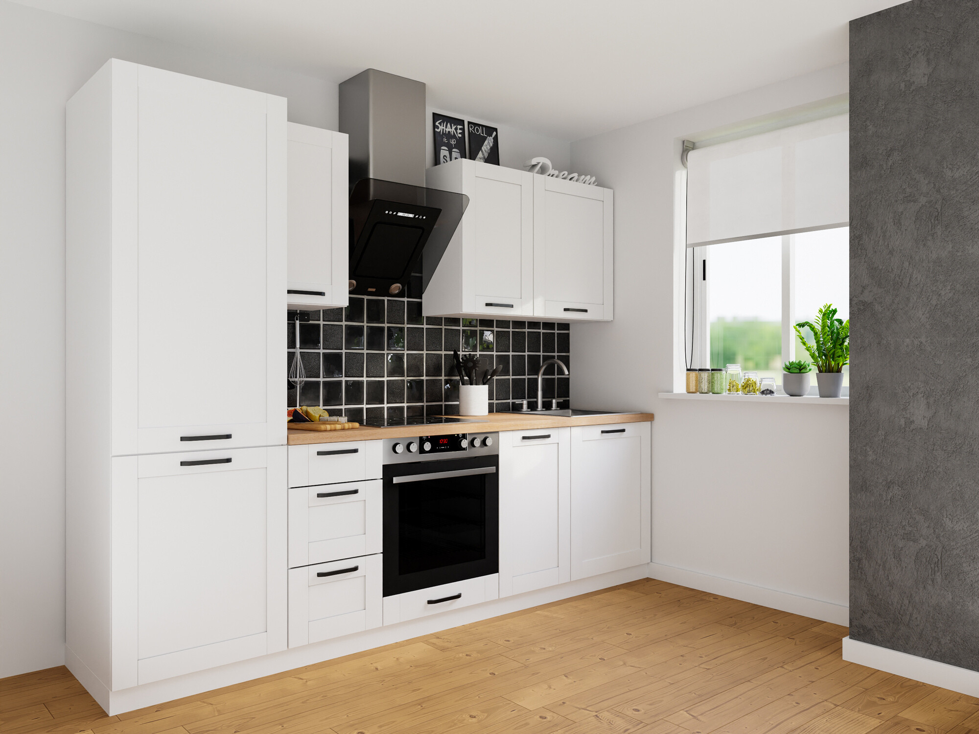 Dulap modular cu uși Eva White 112