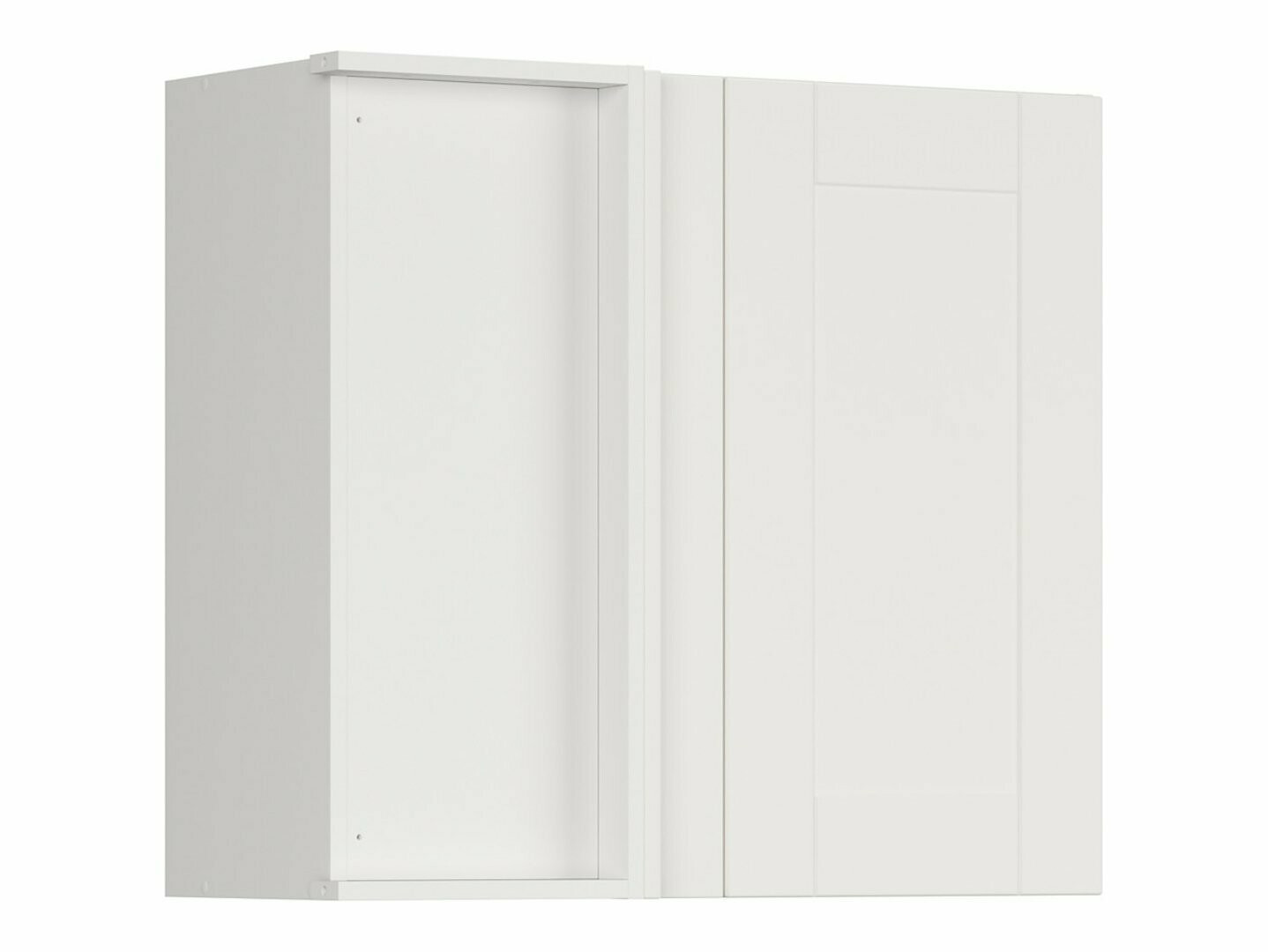 Dulap modular de colț pentru perete Eva White 158