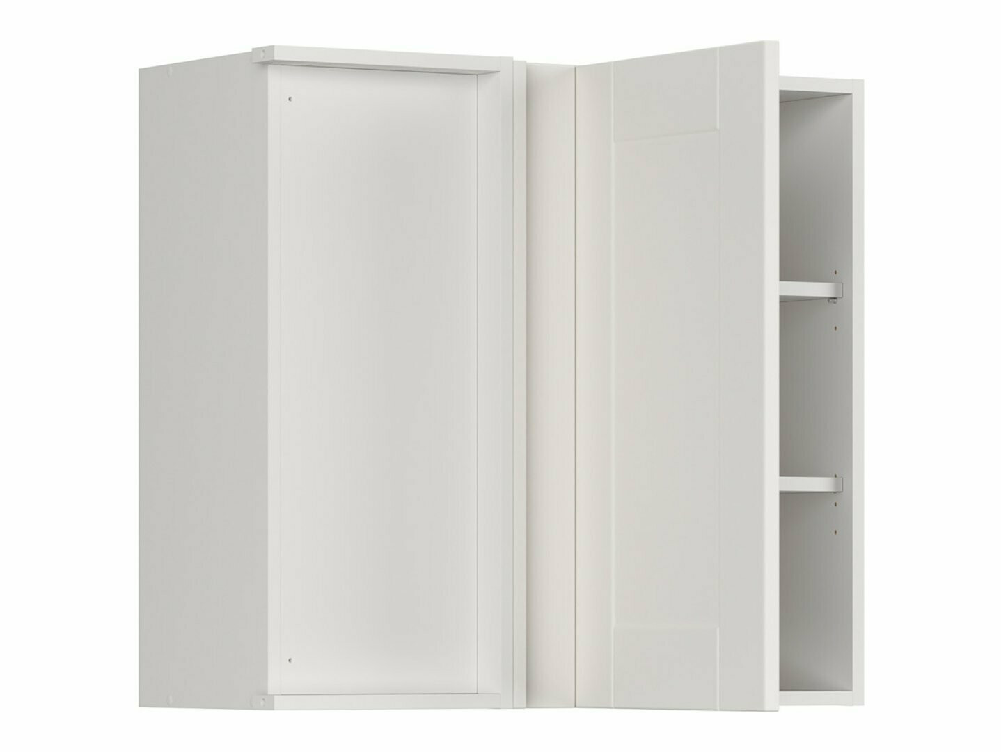 Dulap modular de colț pentru perete Eva White 158
