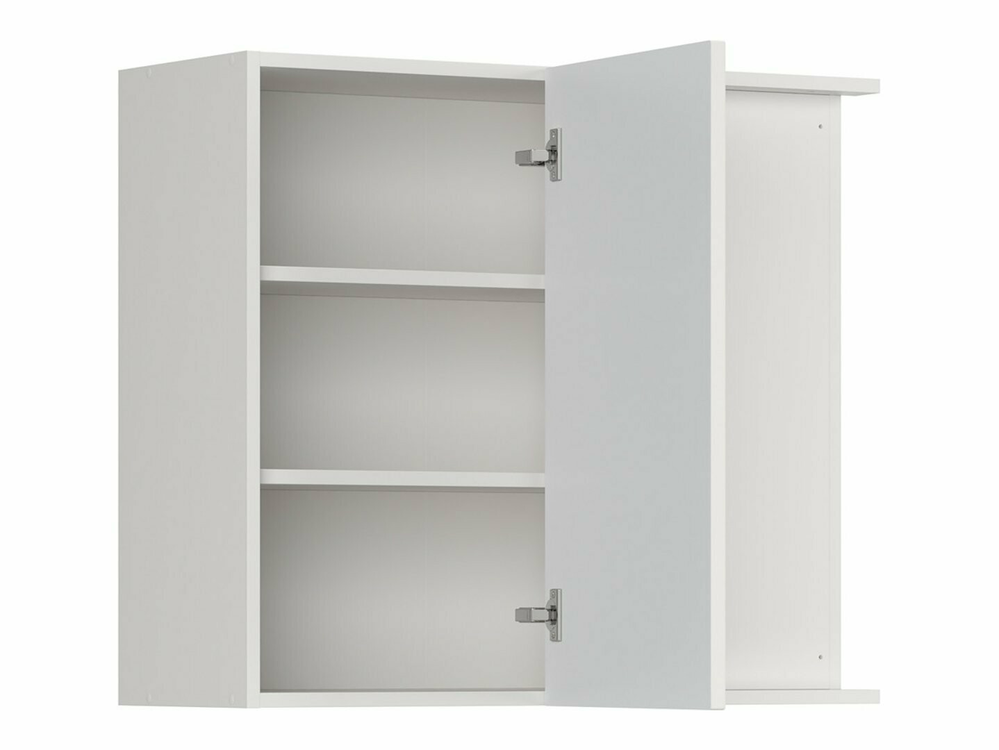 Dulap modular de colț pentru perete Eva White 158