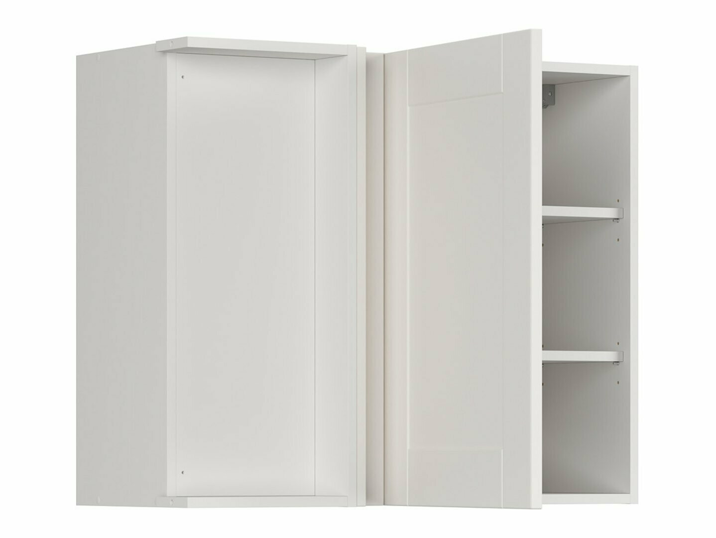 Dulap modular de colț pentru perete Eva White 160