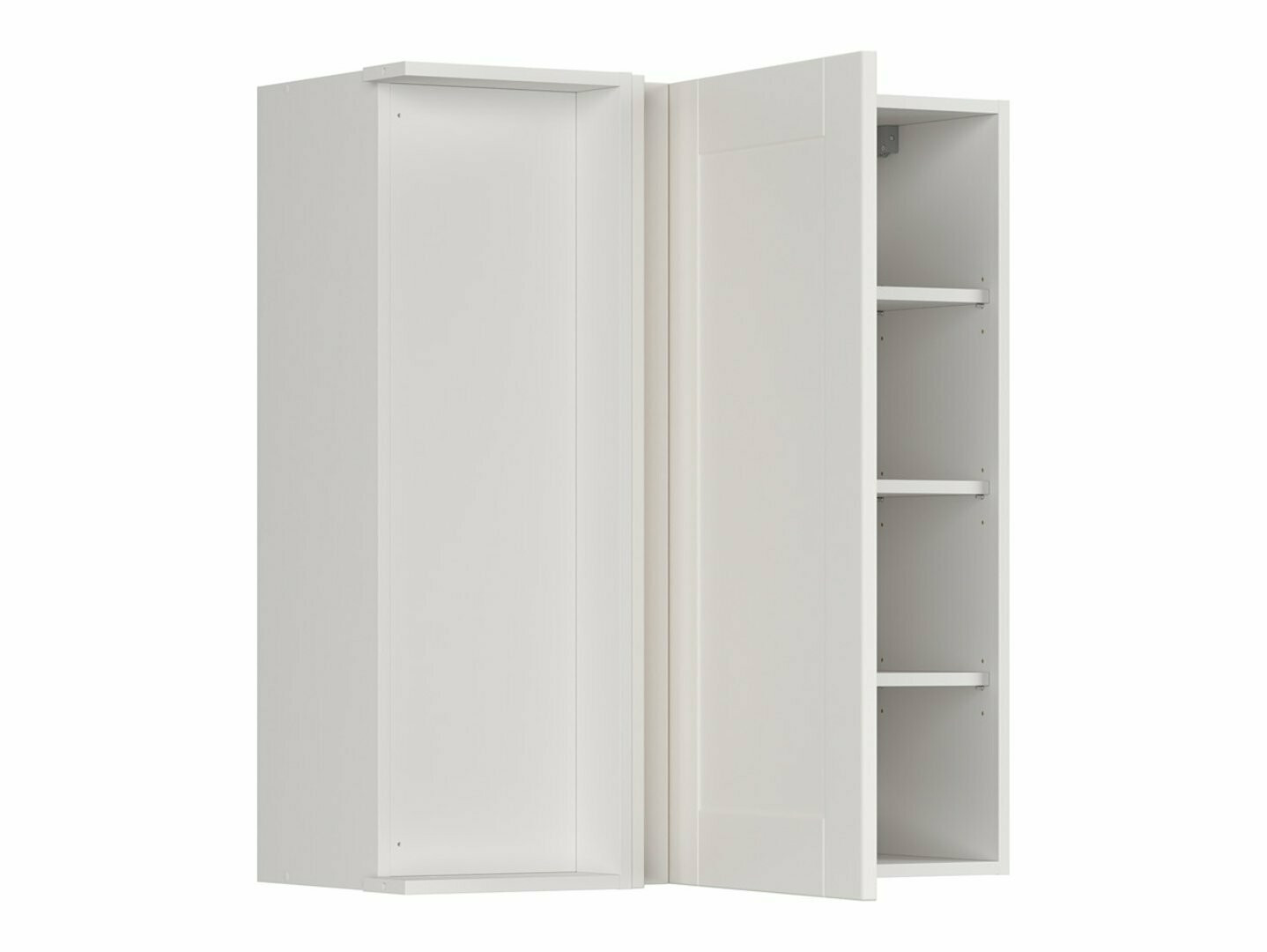 Dulap modular de colț pentru perete Eva White 161