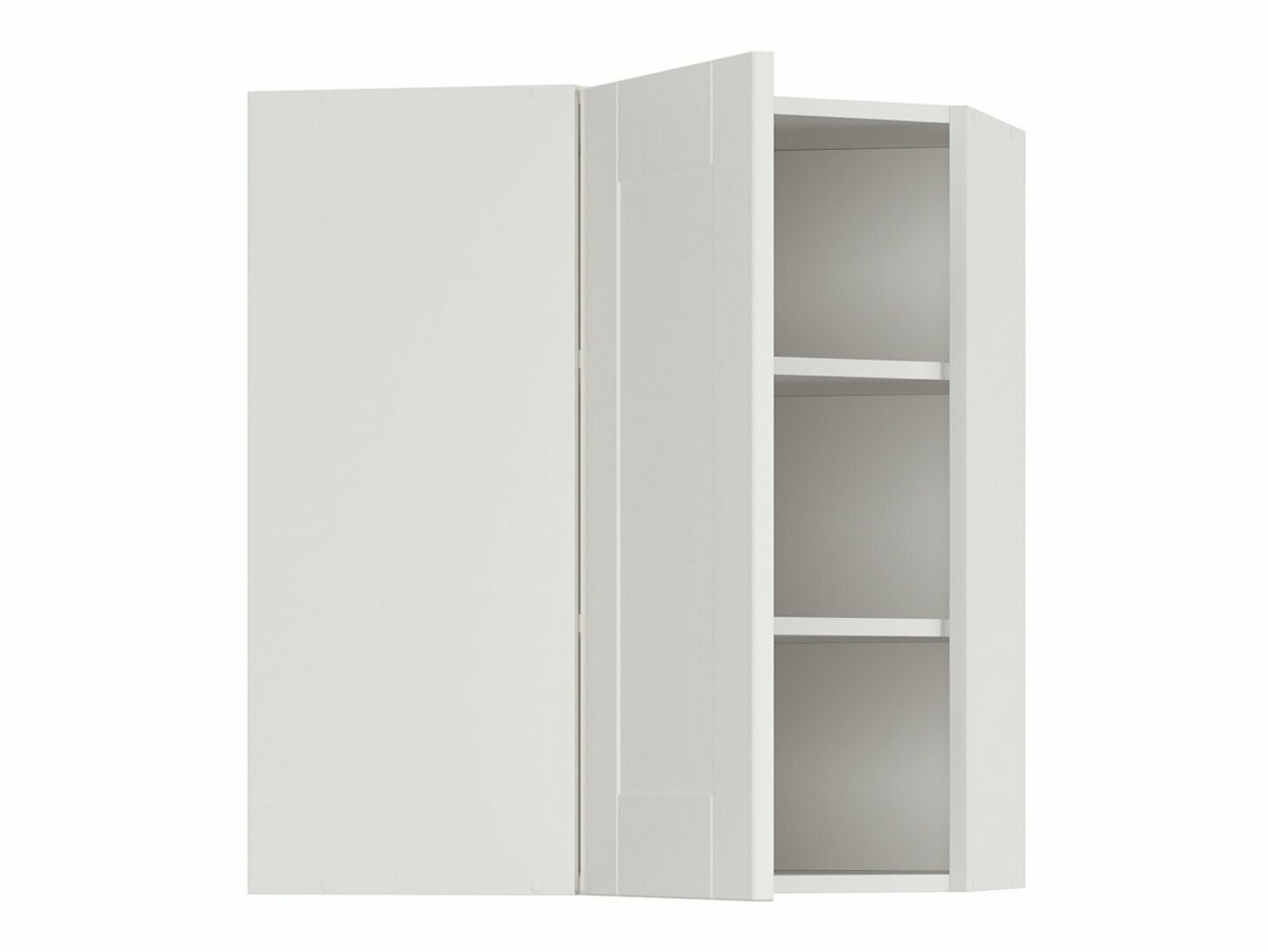 Dulap modular de colț pentru perete Eva White 162