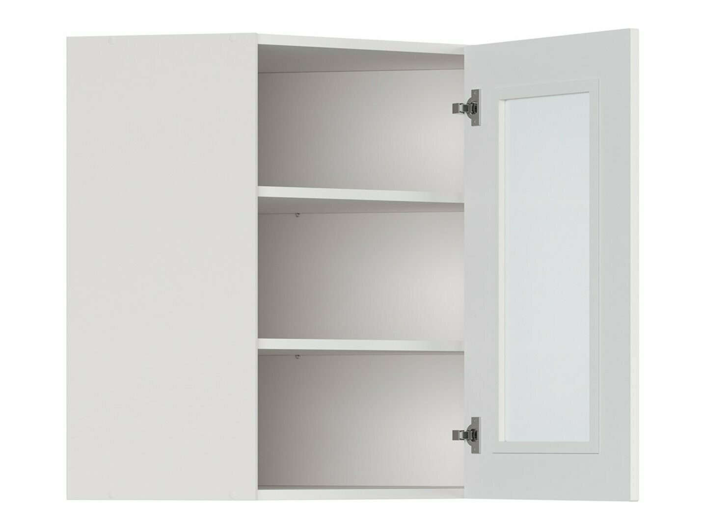 Dulap modular de colț pentru perete Eva White 163