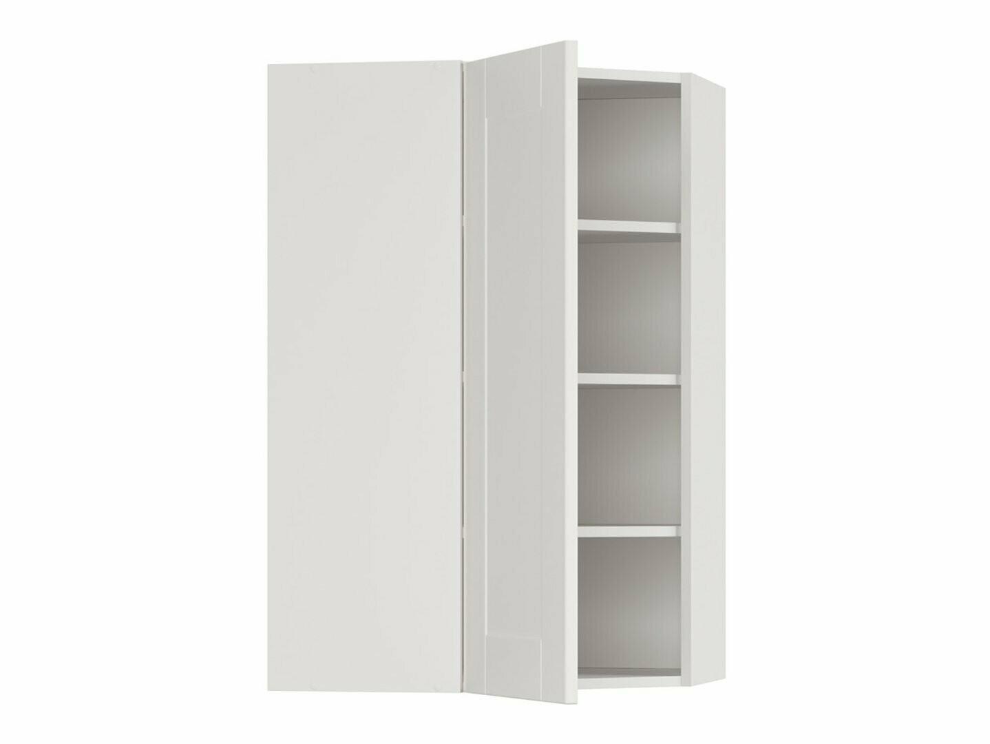 Dulap modular de colț pentru perete Eva White 164