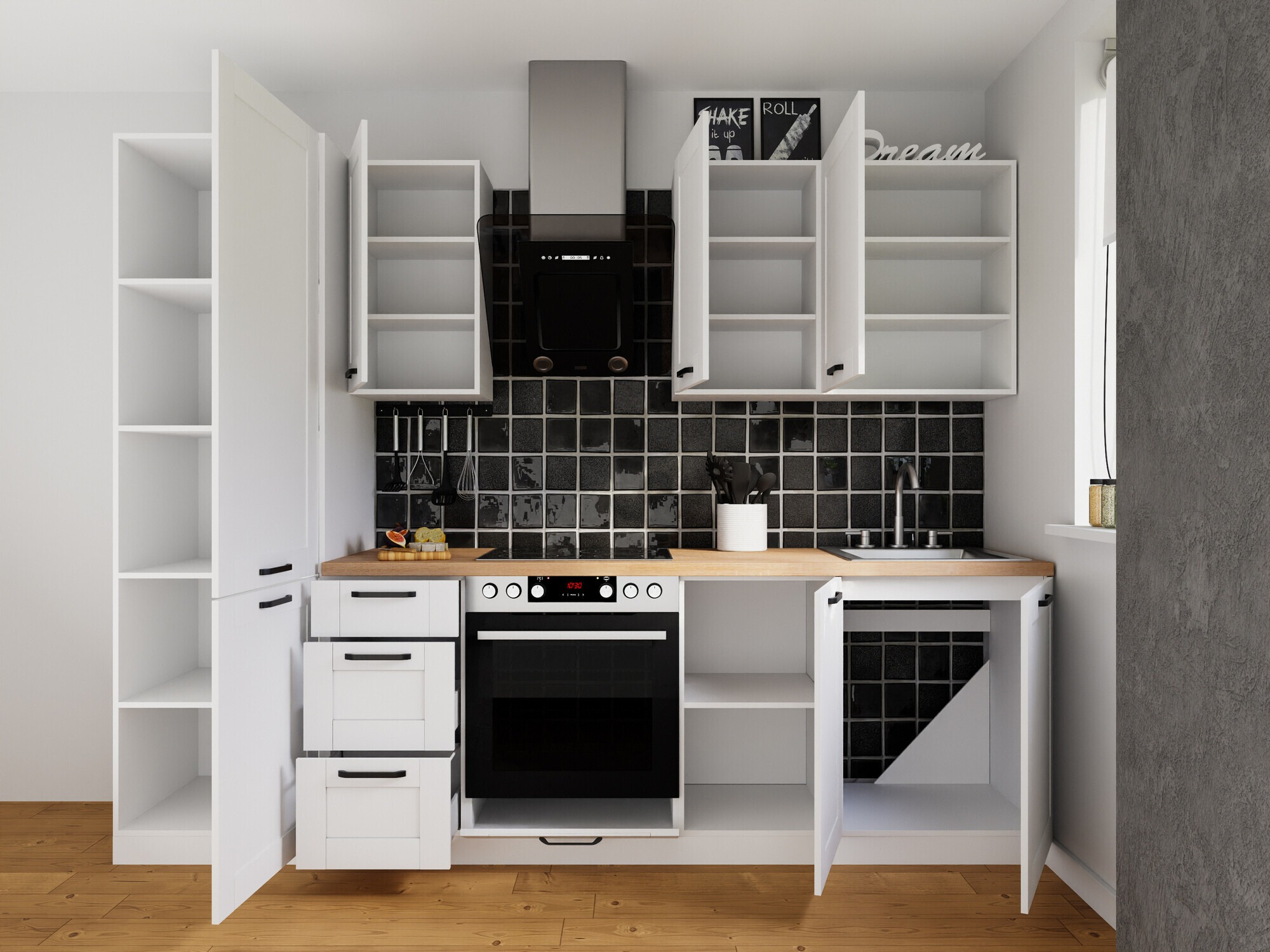 Set de bucătărie modular Eva White 170