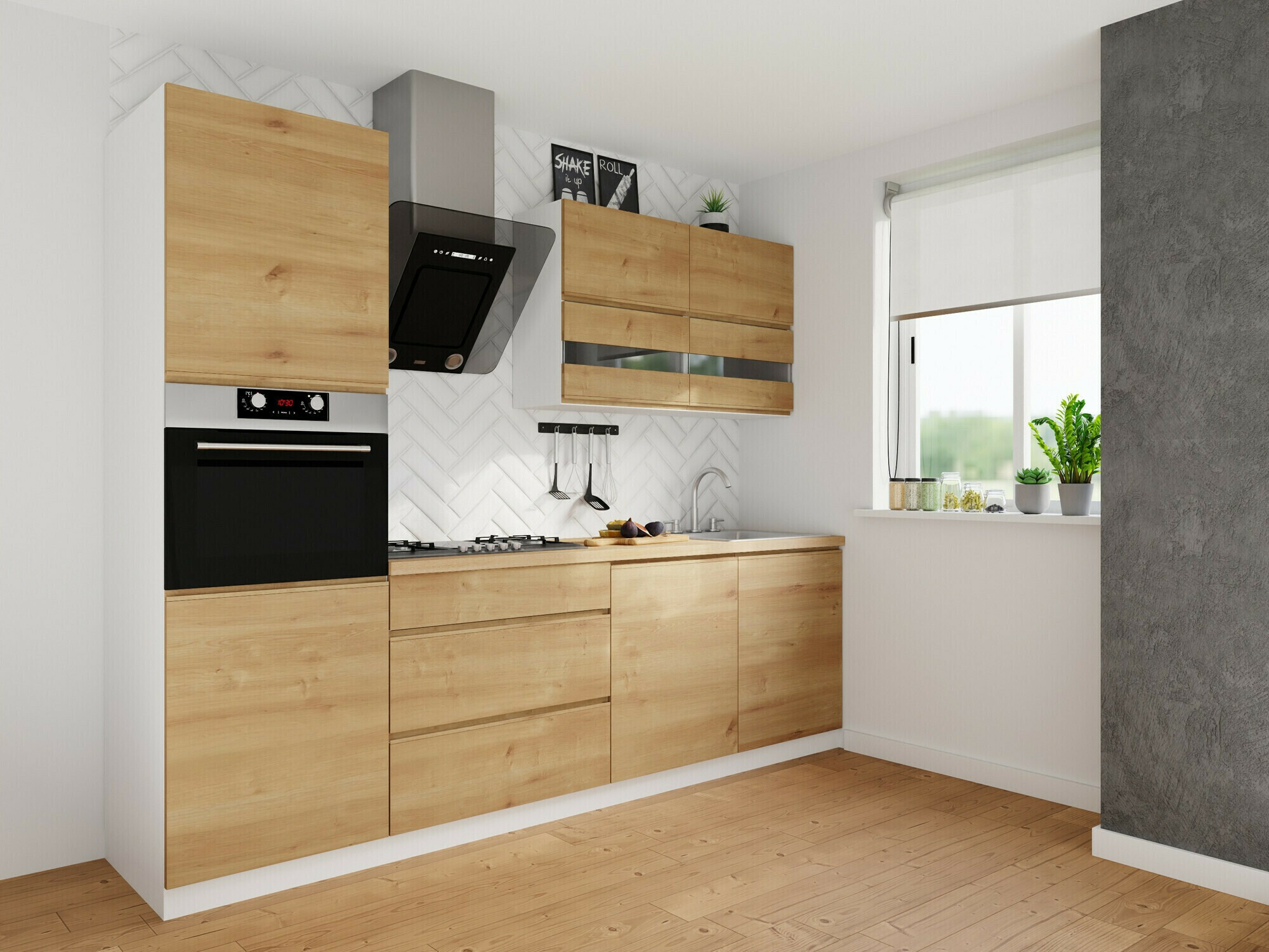 Dulap de perete modular Soli Oak 155