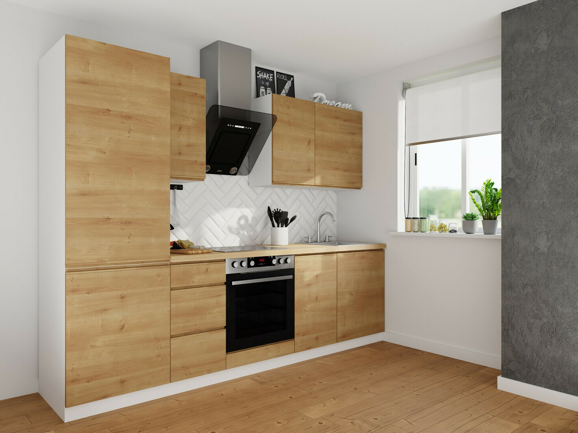 Dulap modular cu uși Soli Oak 112