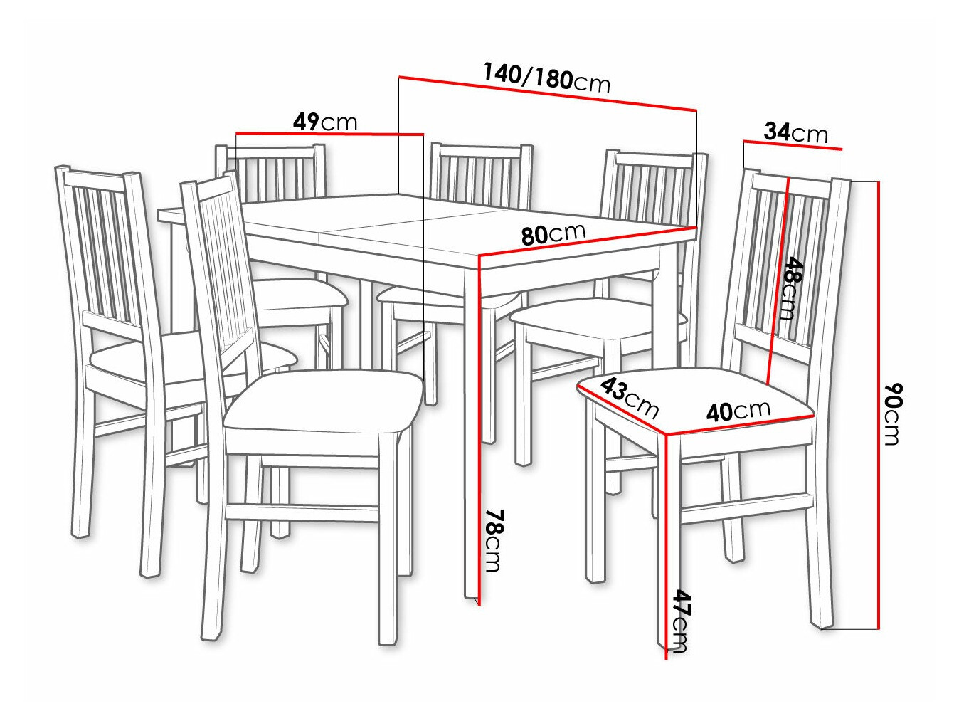 Set de mese Victorville 264 (Nuca)