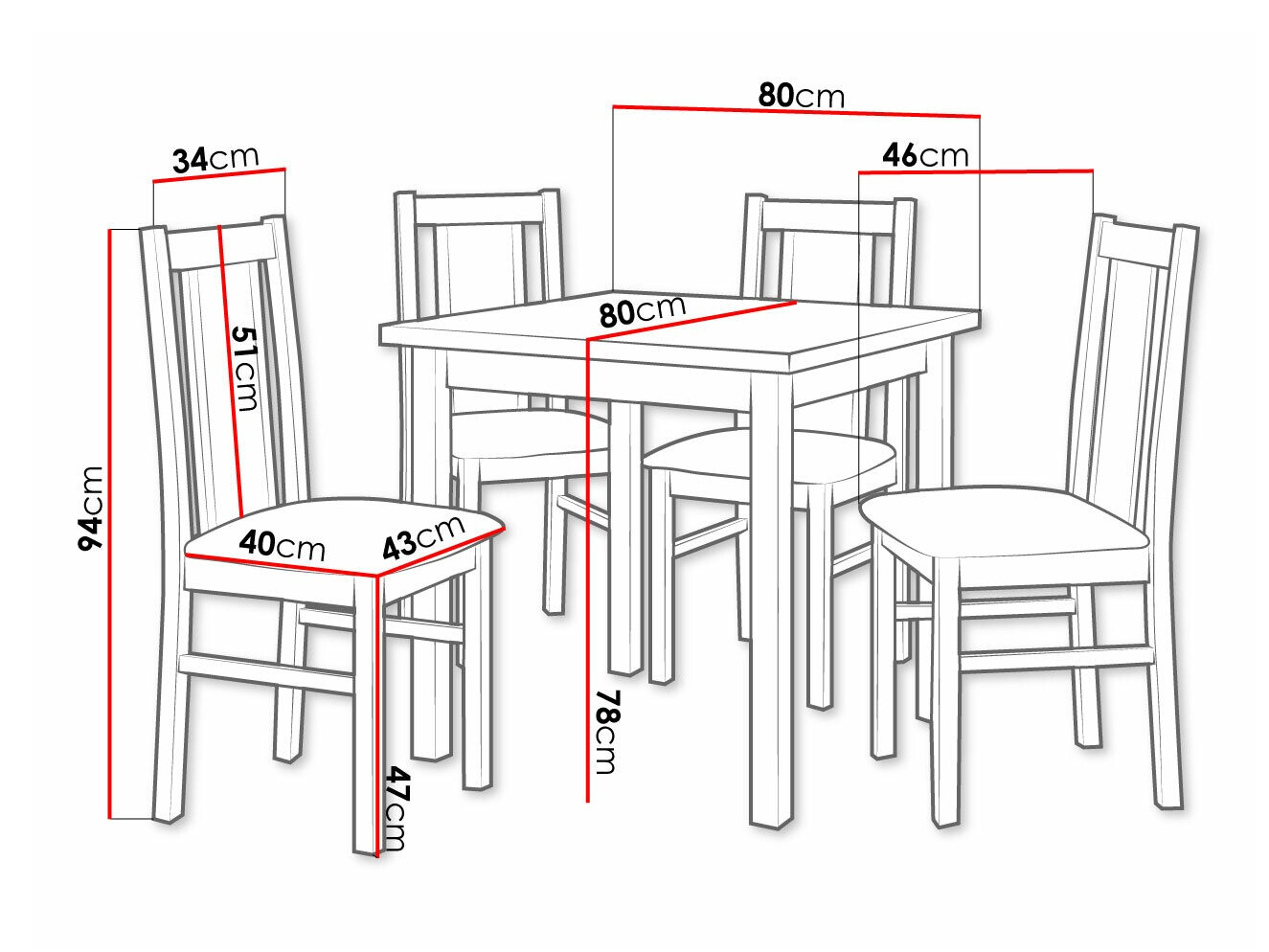 Set de mese Victorville 310 (Nuca)