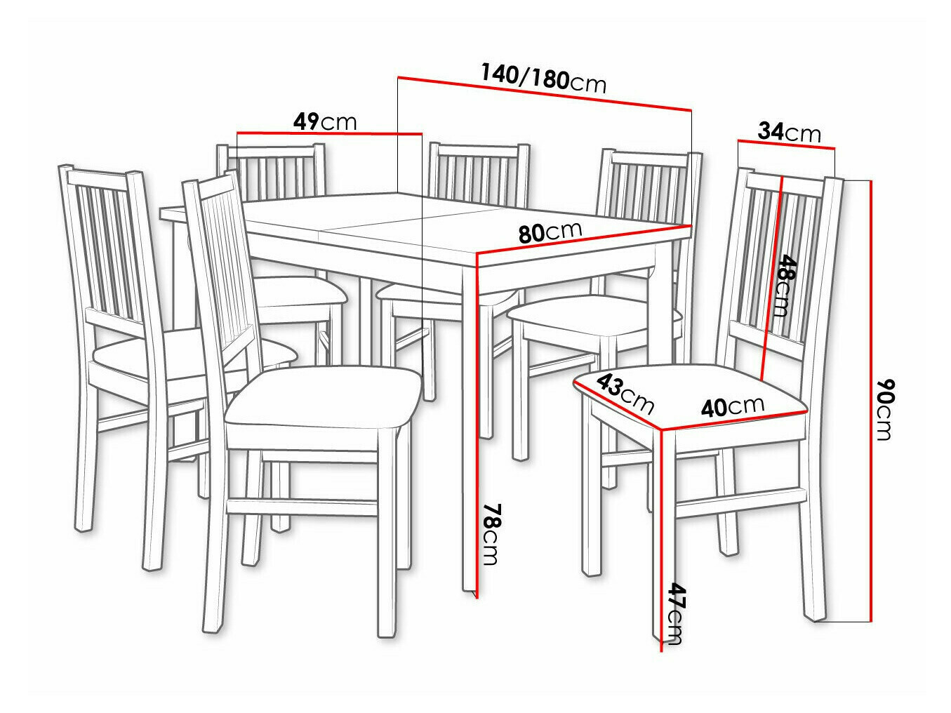 Set de mese Victorville 320 (Nuca)