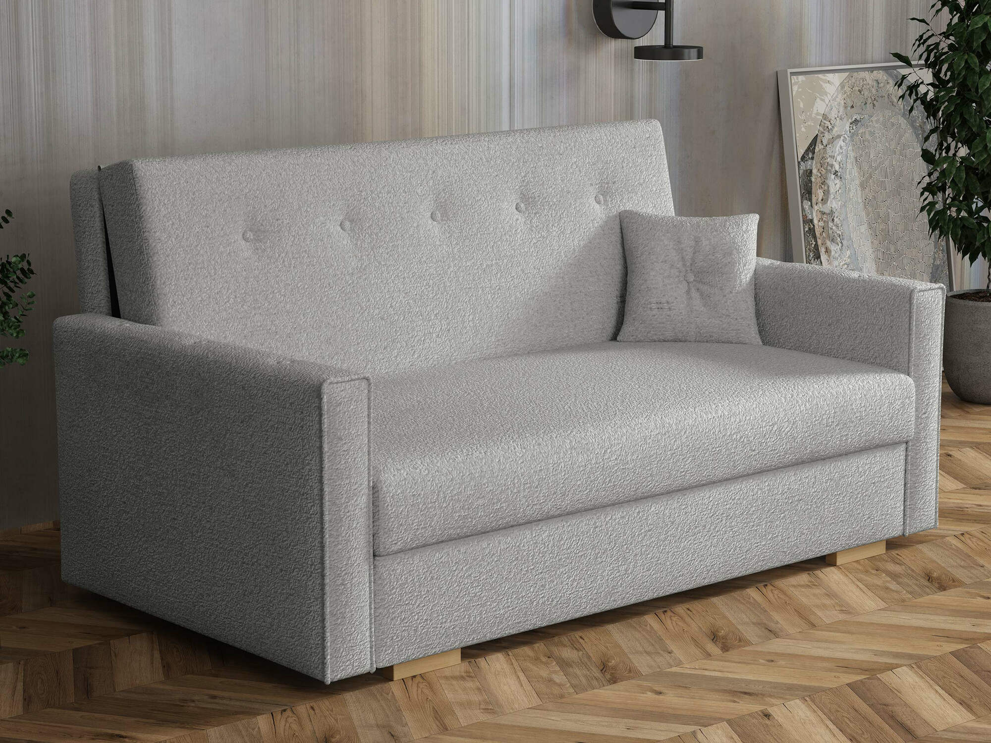 Canapea extensibilă Caelrin III (Coral 75)