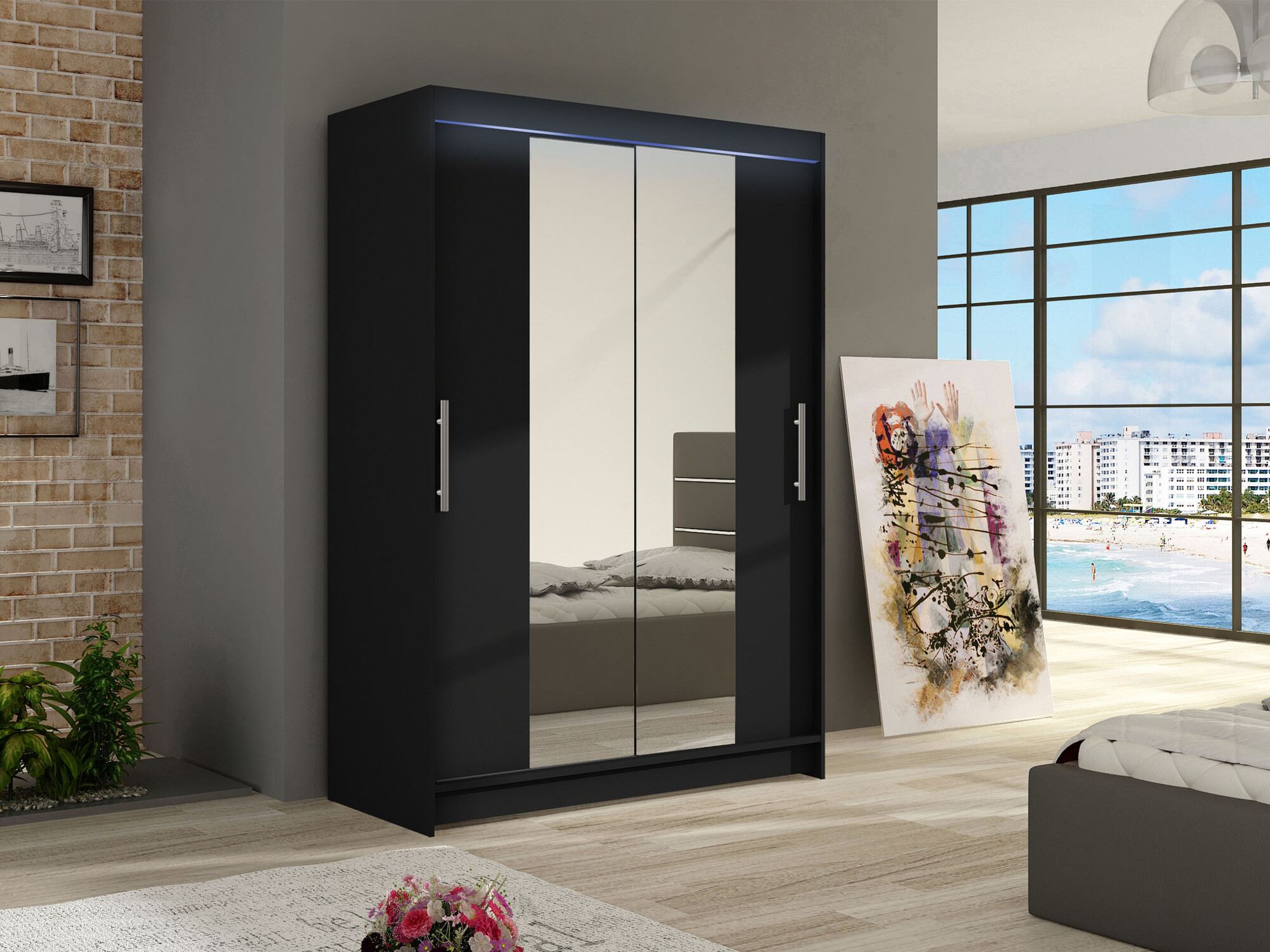 Dulap Closico Pacron II (Negru)