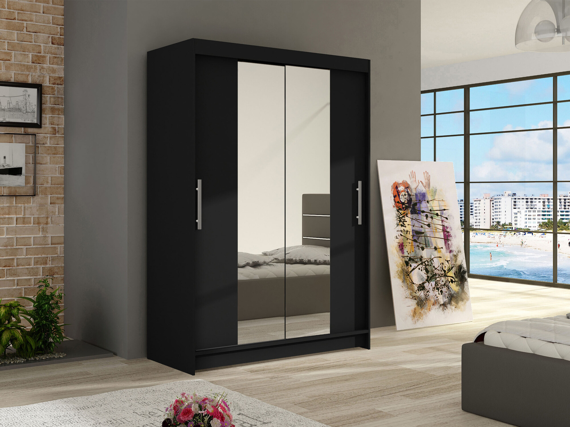 Dulap Closico Pacron II (Negru)