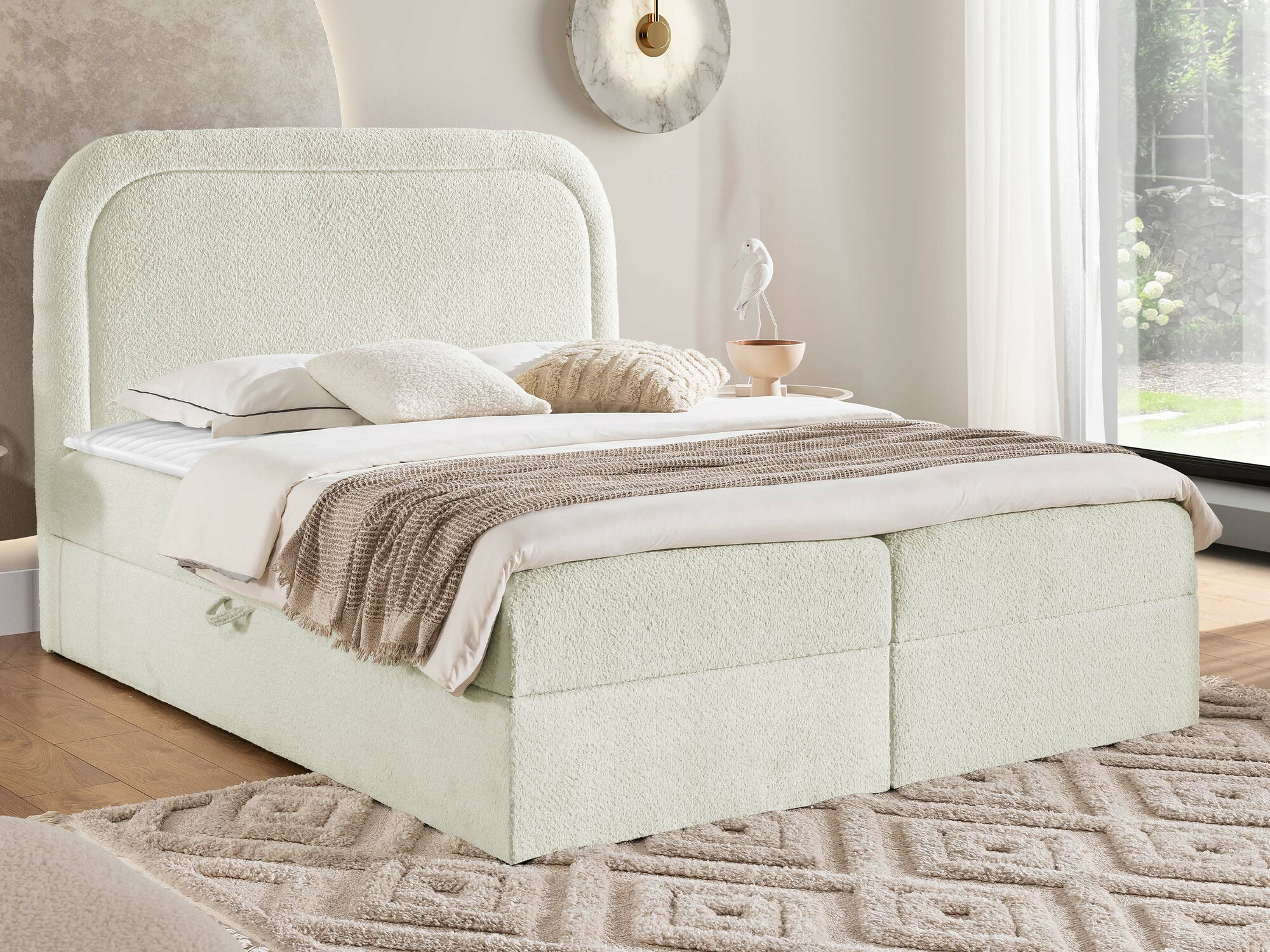Pat boxspring Color (Coral 15)