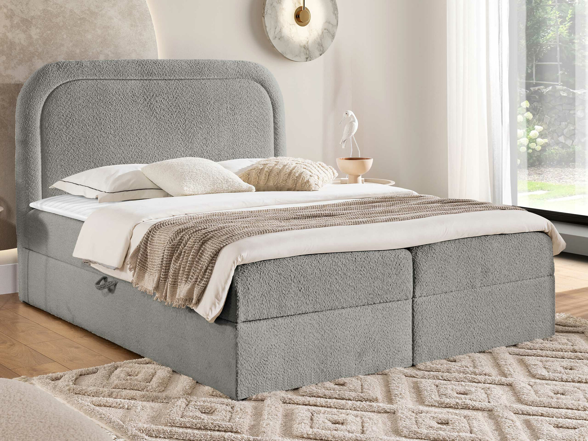 Pat boxspring Color (Coral 75)