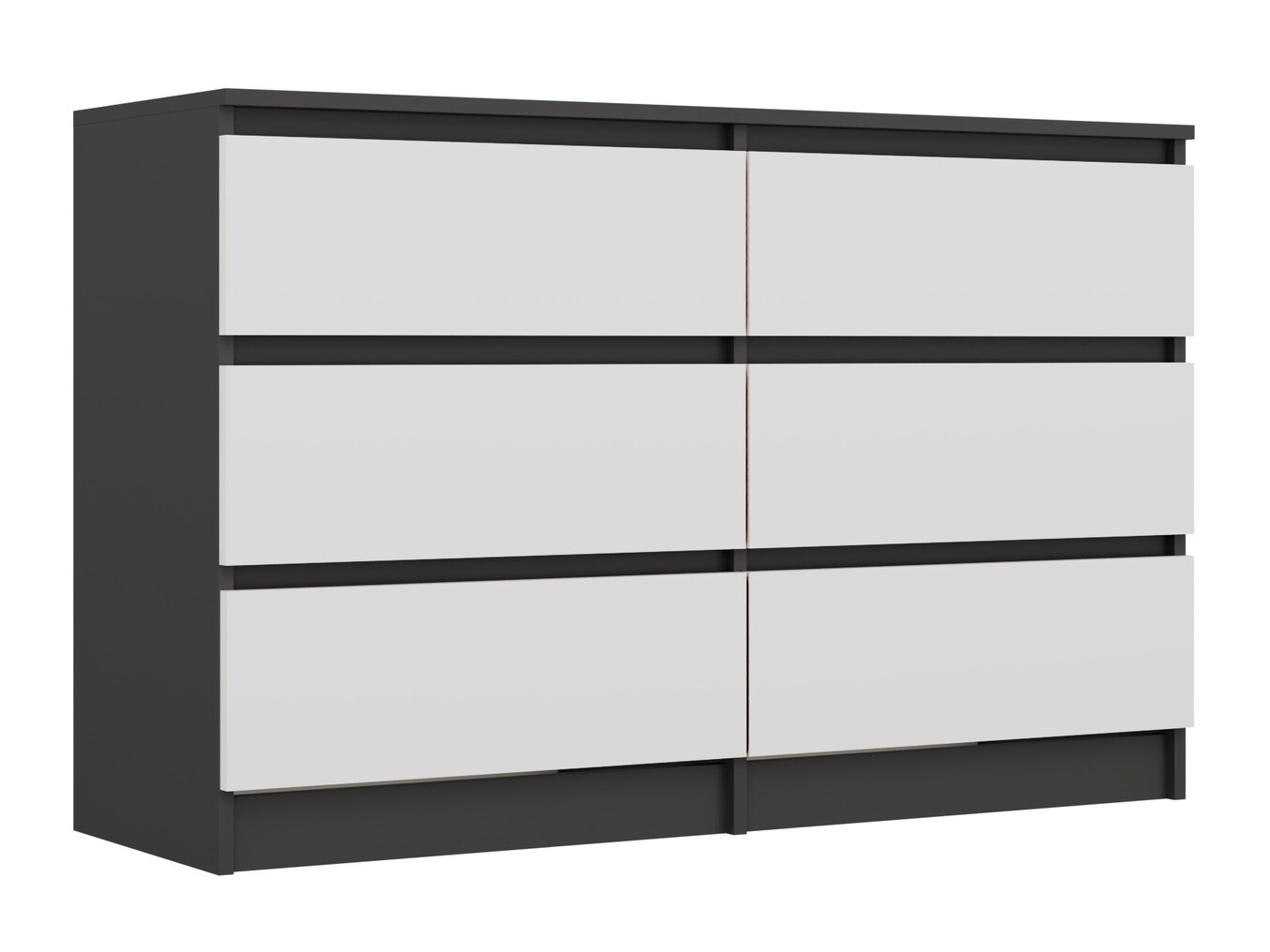 Comodă Elbvelu 103 (Antracit + Alb)