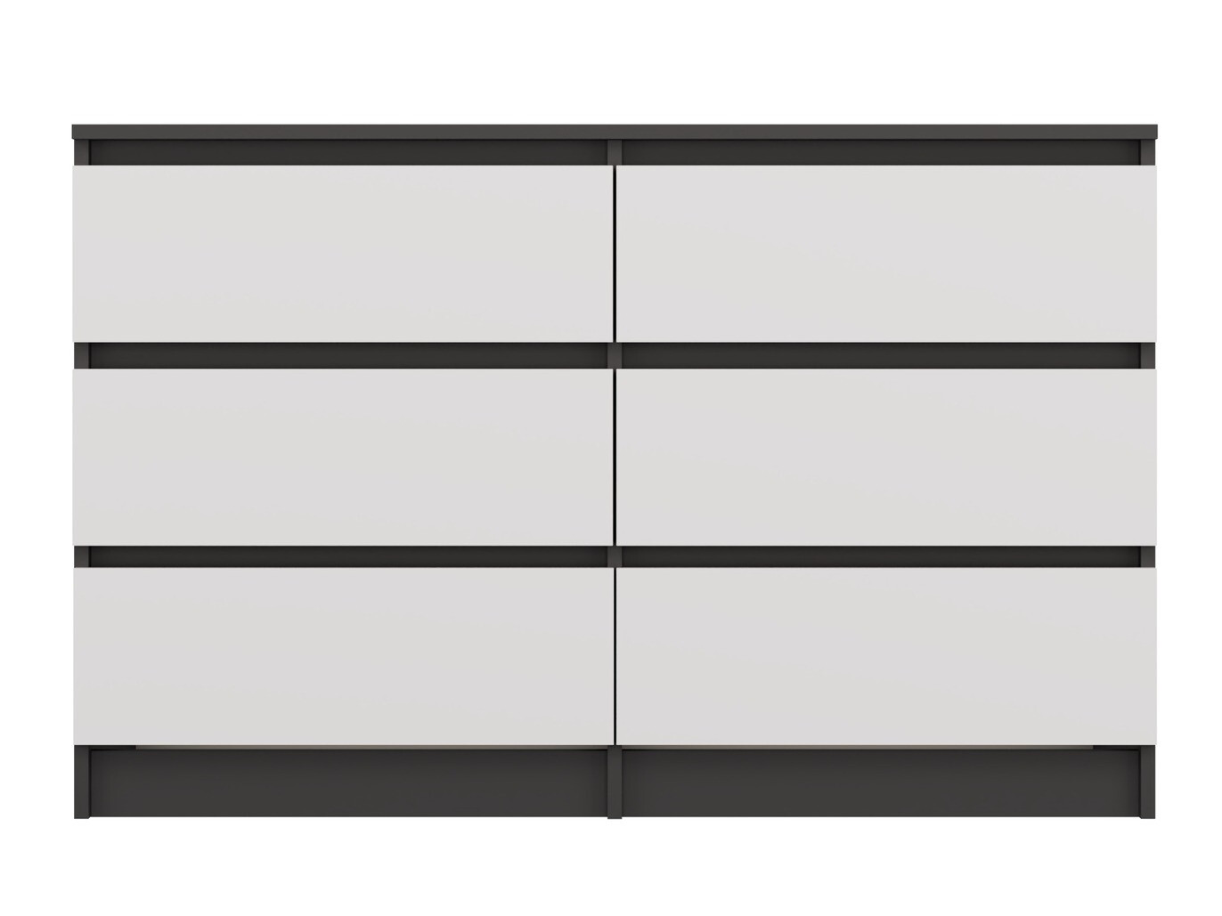 Comodă Elbvelu 103 (Antracit + Alb)