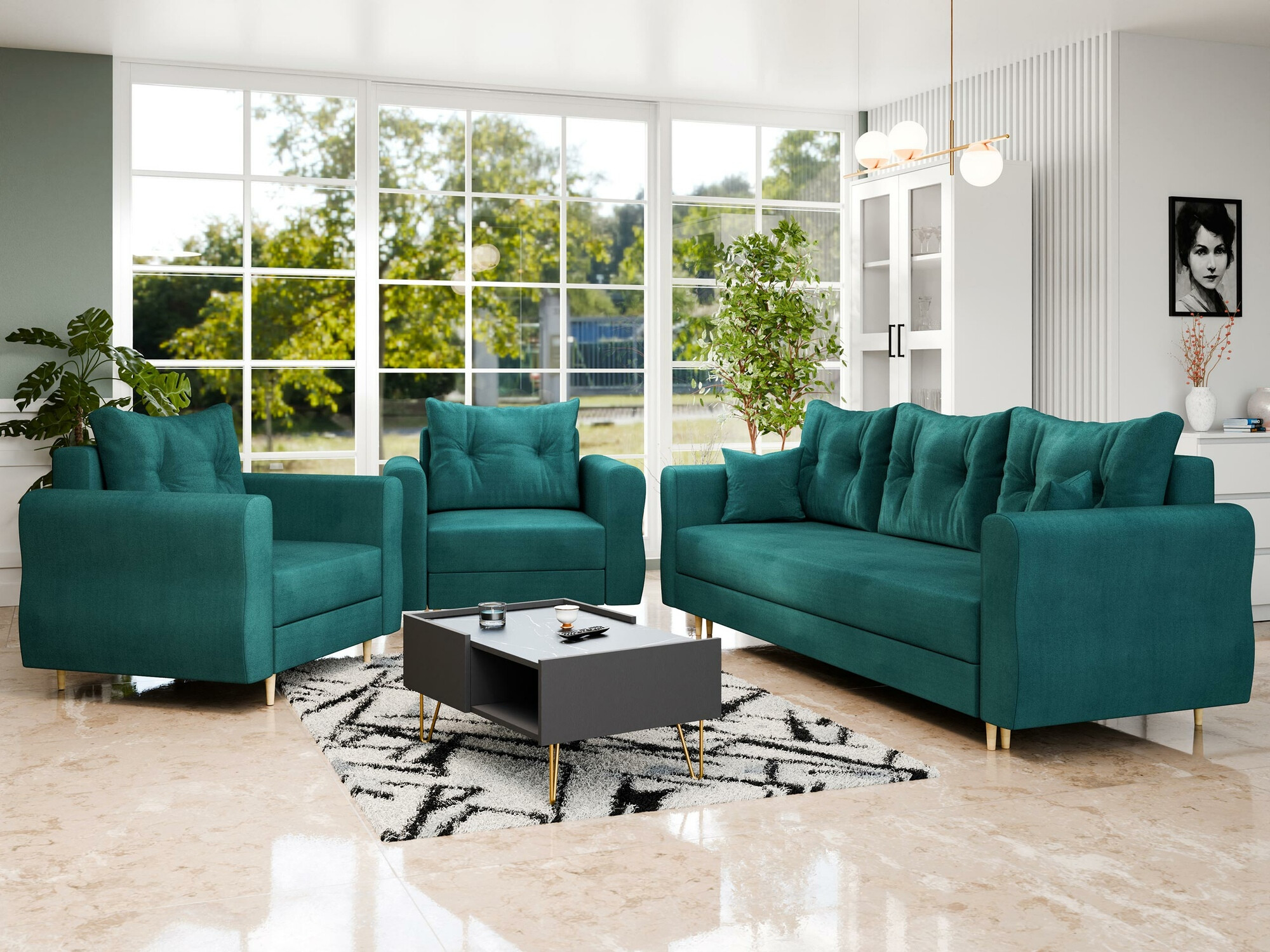 Set mobilier tapițat Veldala 106 (Manila 37)