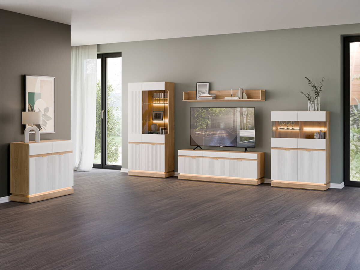 Bufet Teselbu 105 (Alb + Stejar)