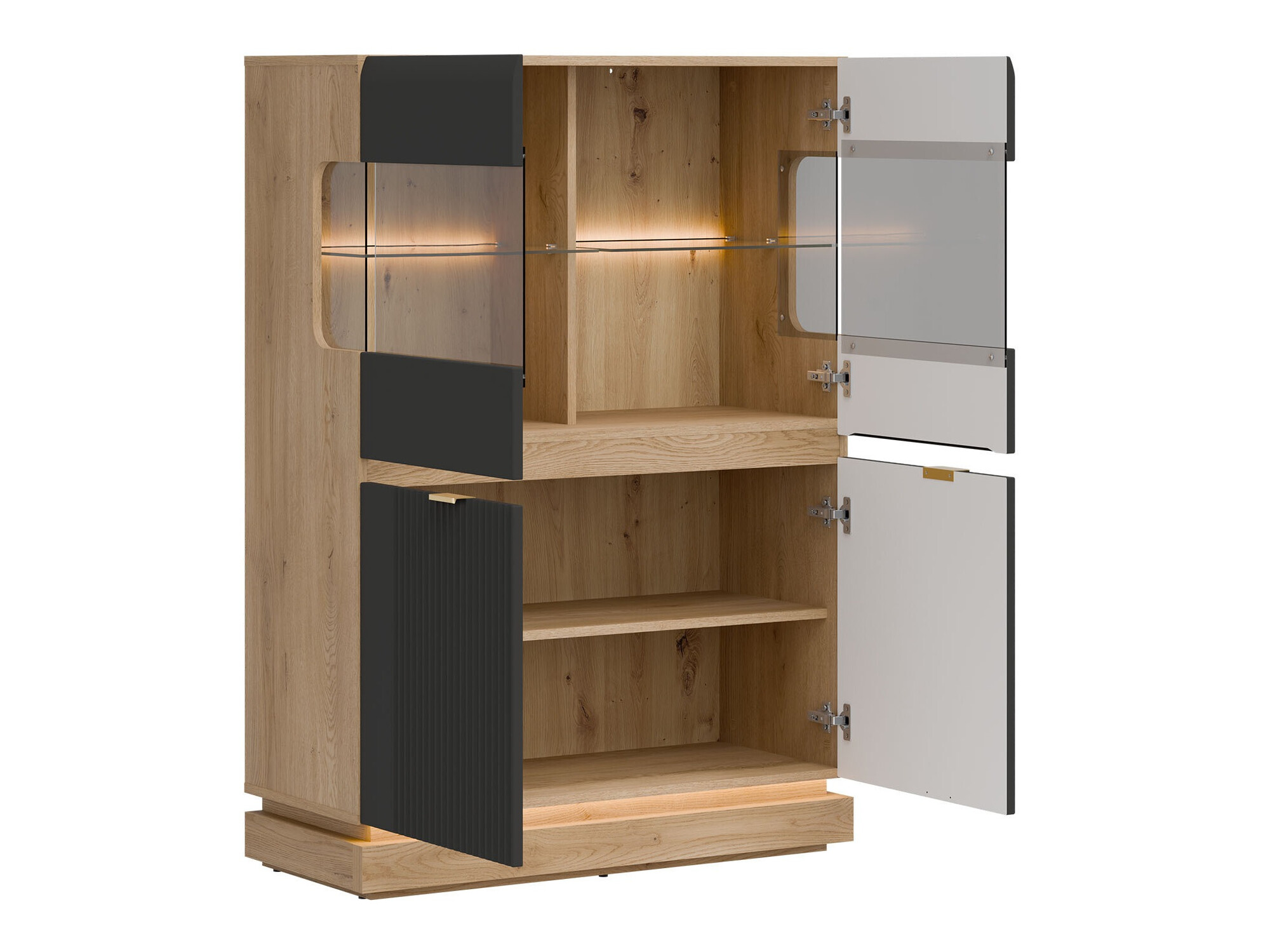 Bufet Teselbu 105 (Antracit + Stejar)