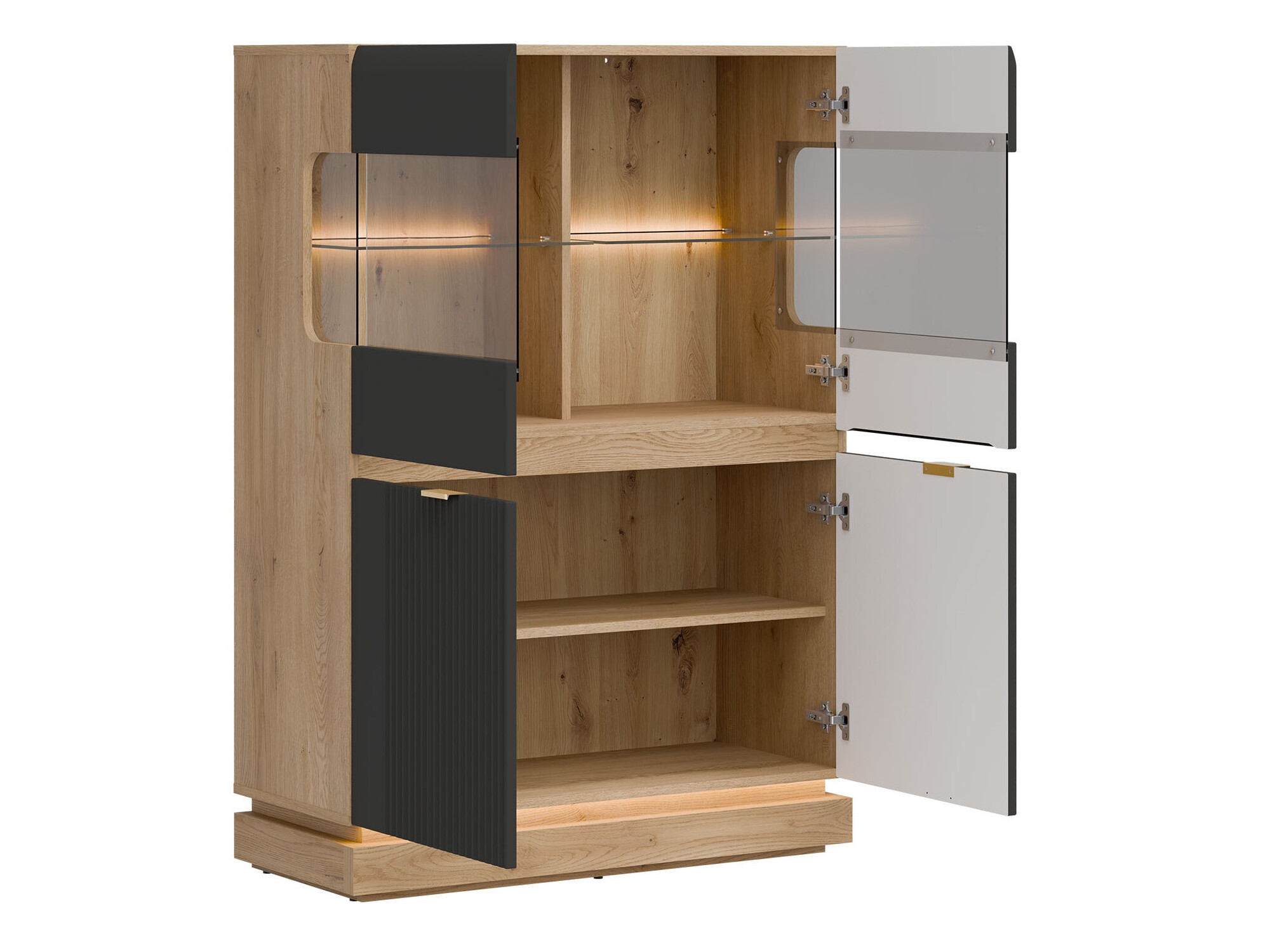 Bufet Teselbu 105 (Antracit + Stejar)