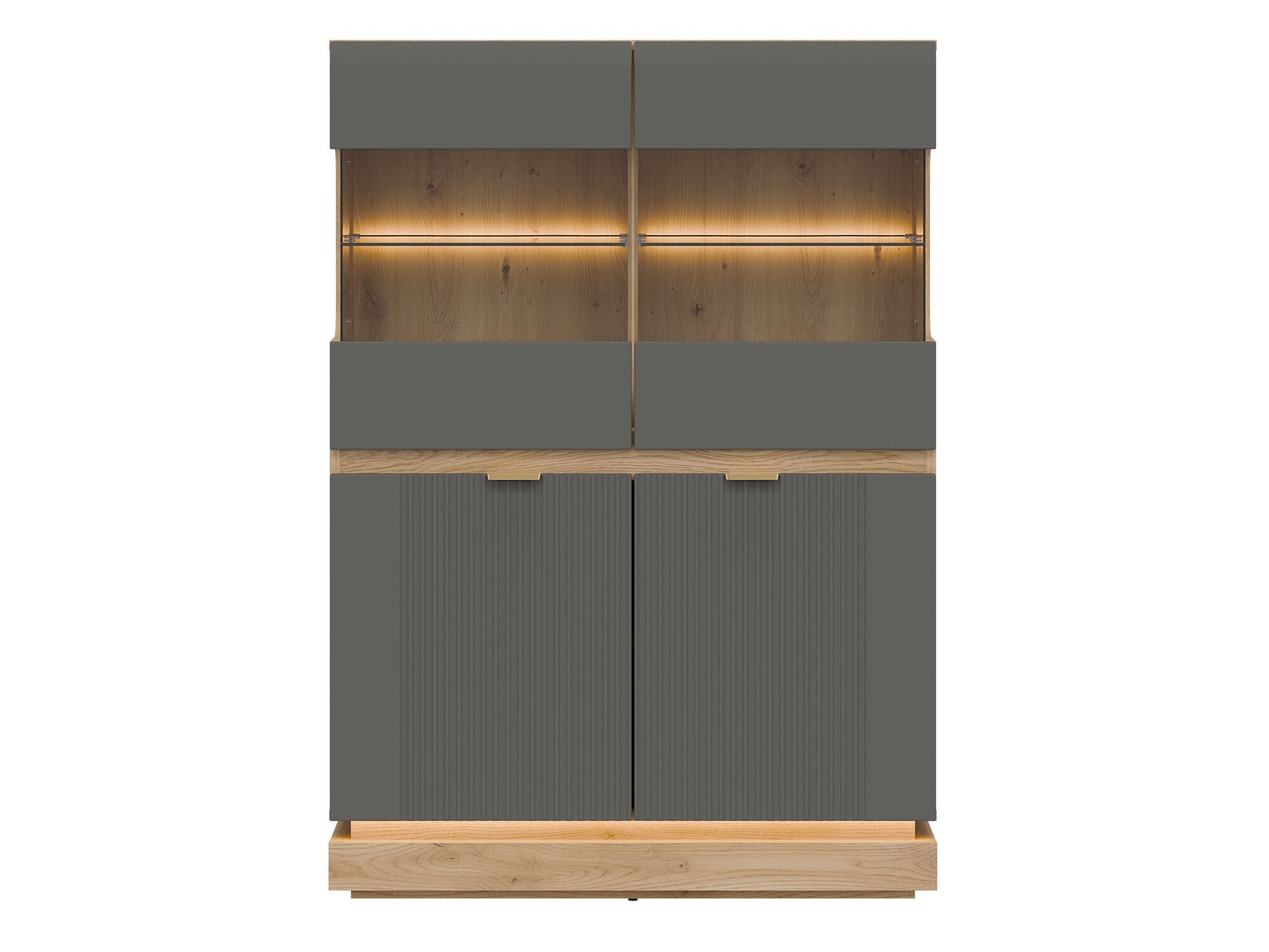 Bufet Teselbu 105 (Gri + Stejar)