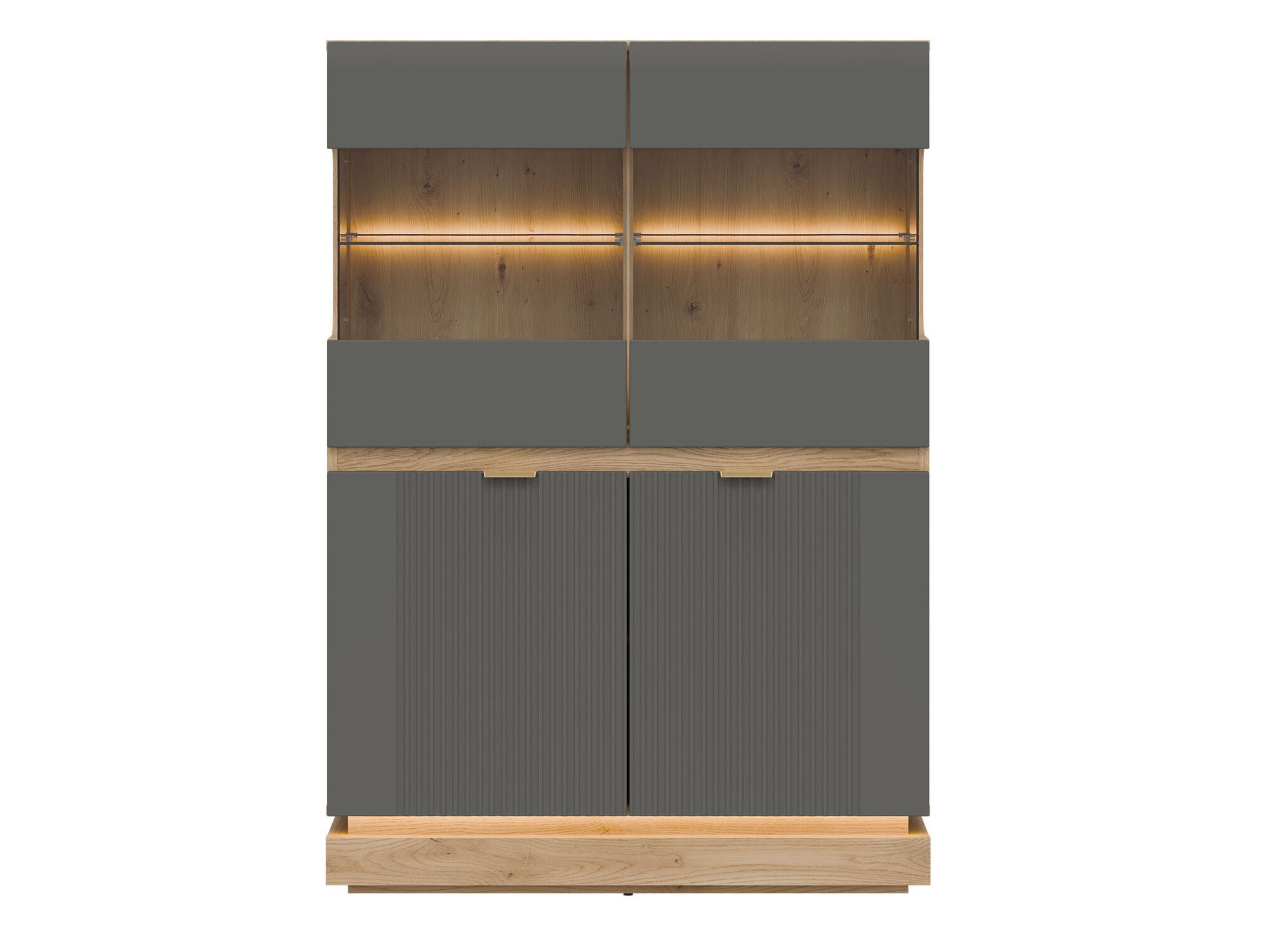 Bufet Teselbu 105 (Gri + Stejar)