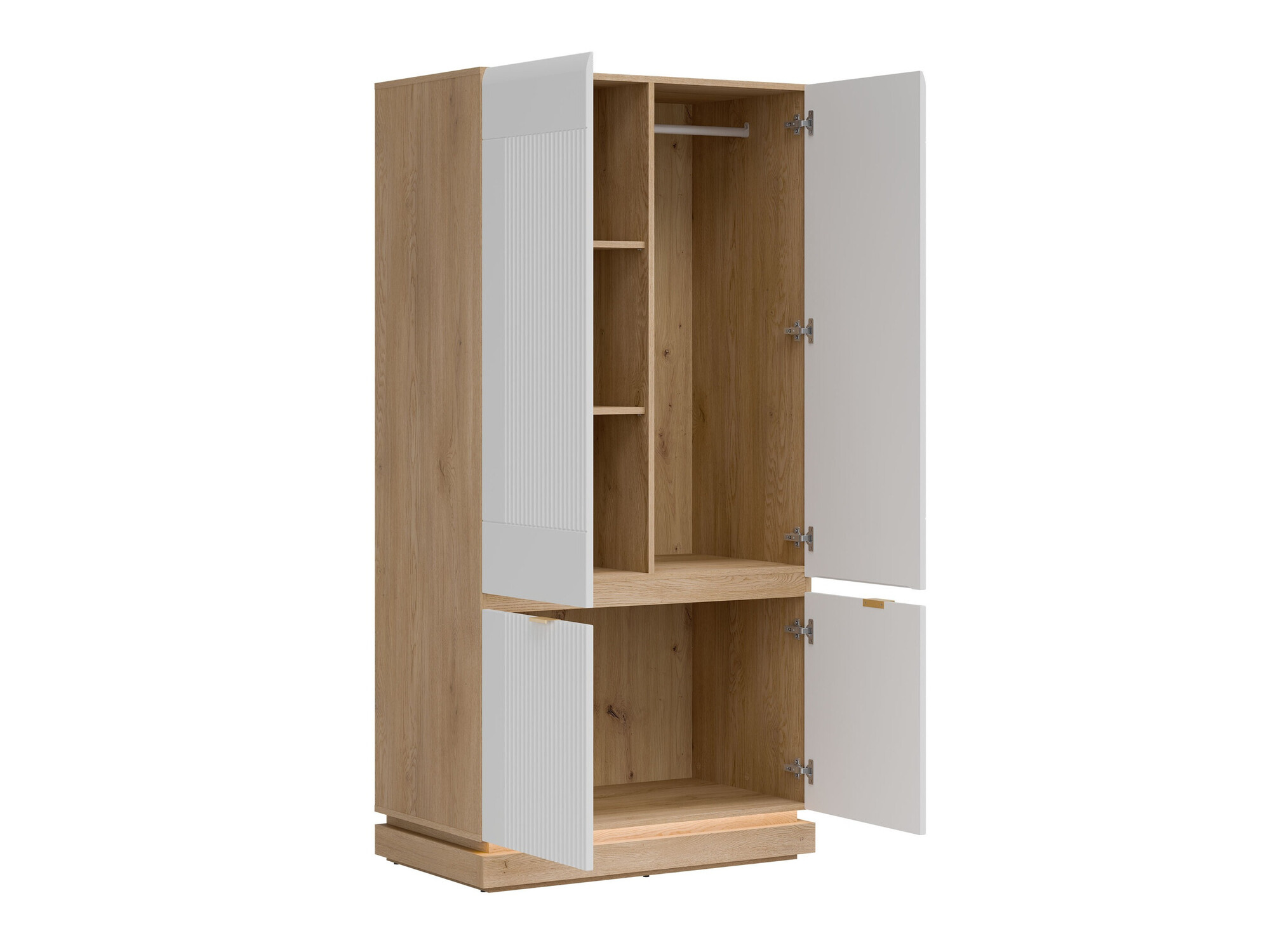Dulap Teselbu 113 (Alb + Stejar)