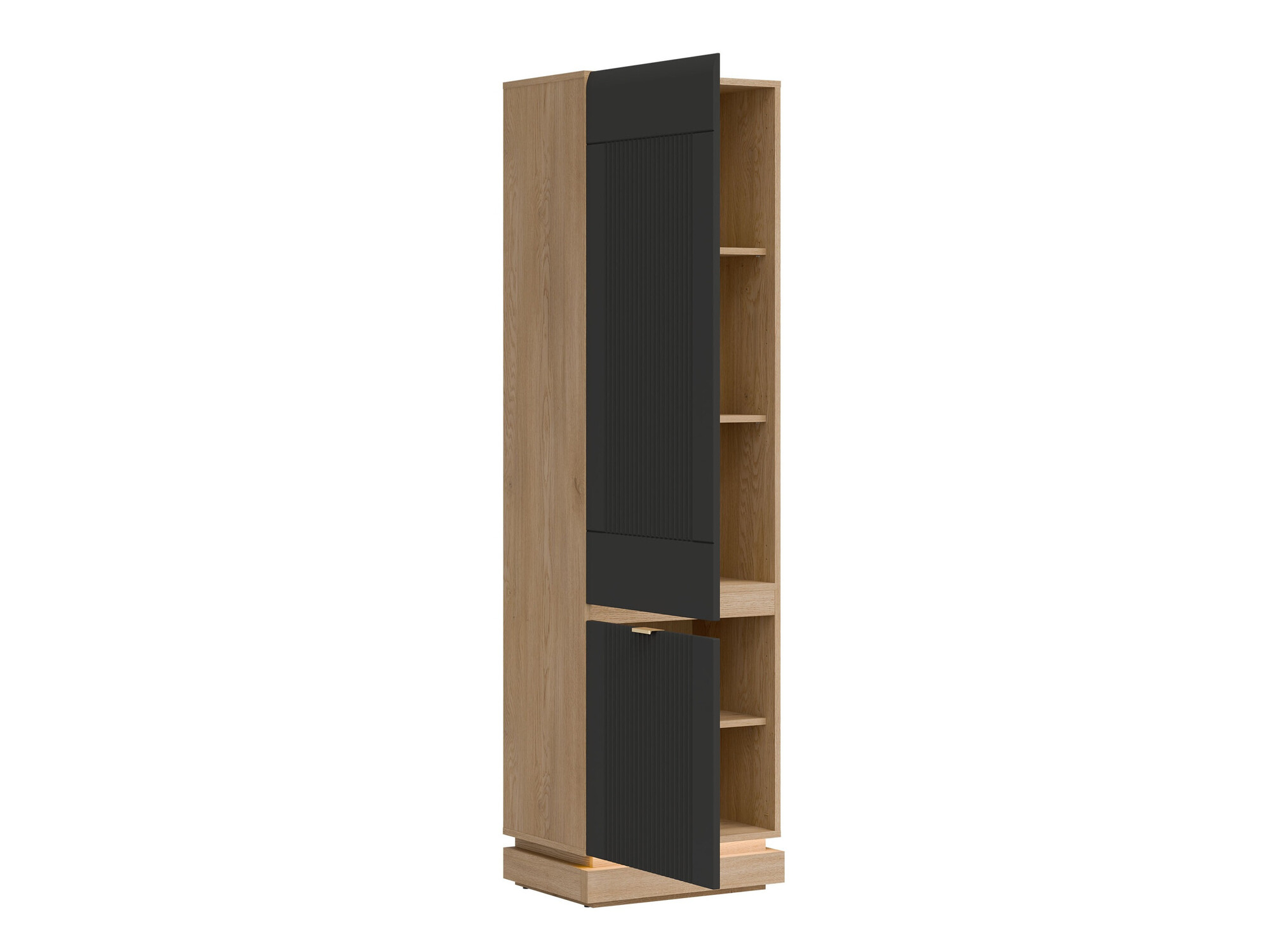 Set dormitor Teselbu 117 (Antracit + Stejar)