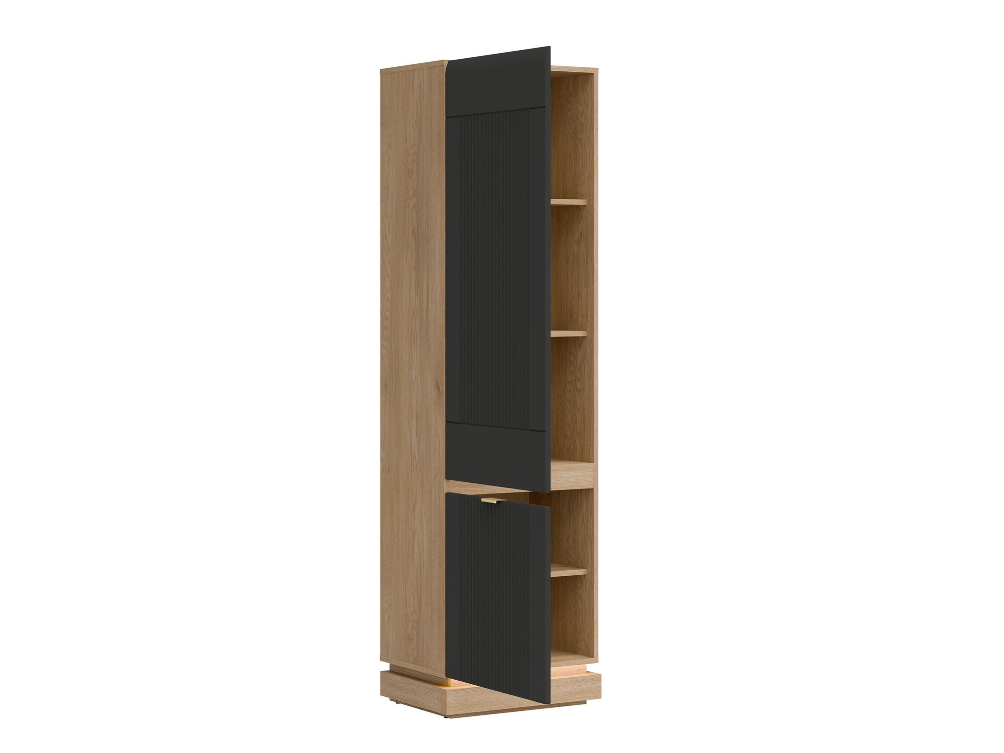Set dormitor Teselbu 117 (Antracit + Stejar)