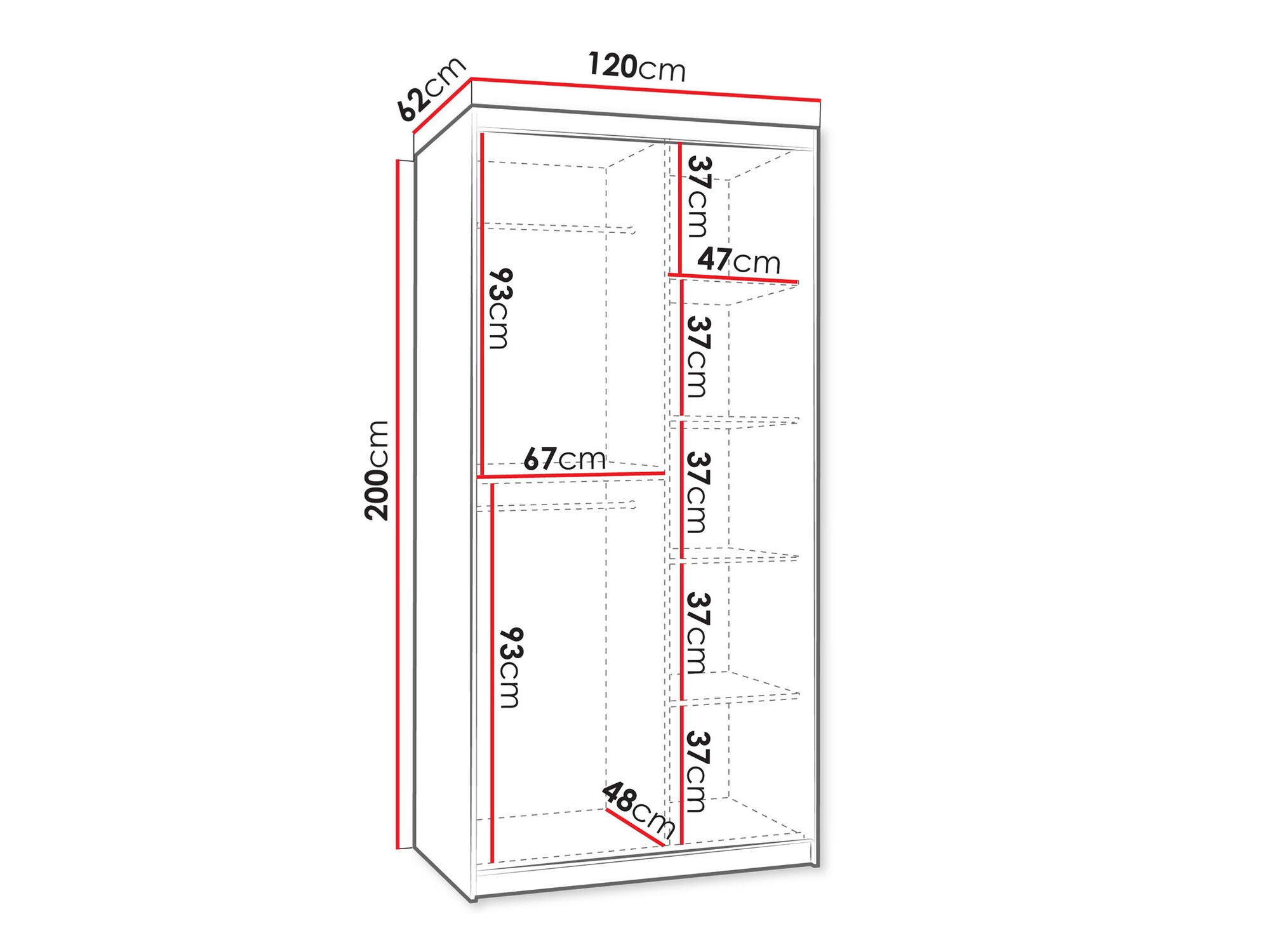 Dulap Hartford 501 (Stejar artizan)