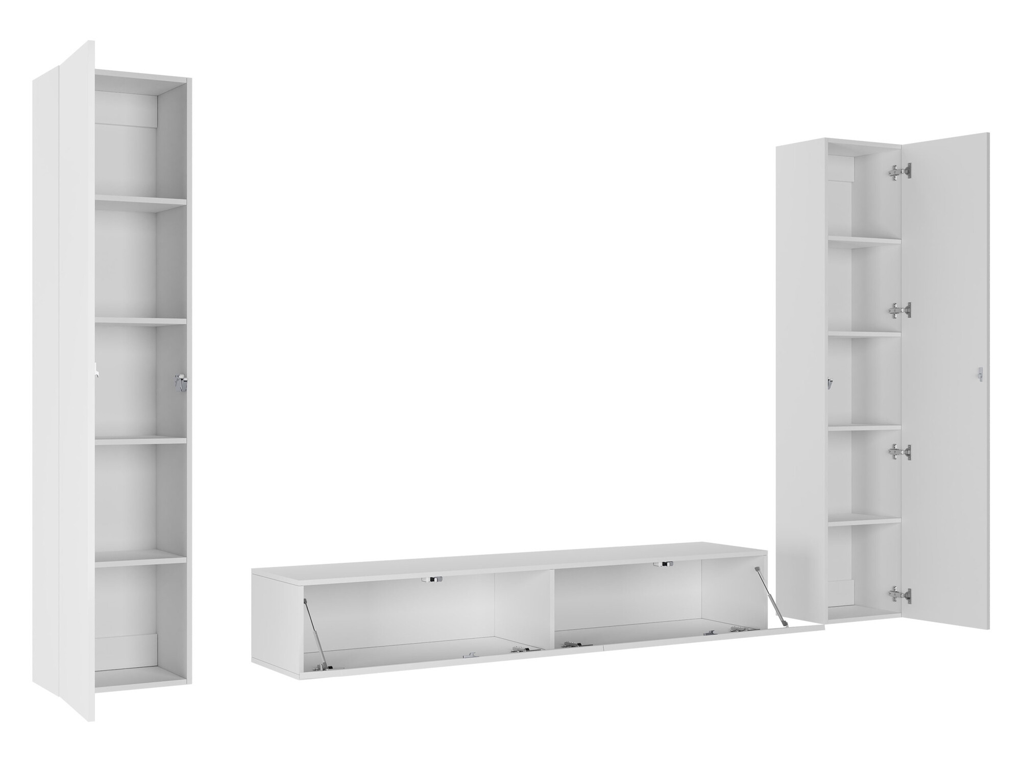Set de living Vilrin II (Negru + Negru lucios)