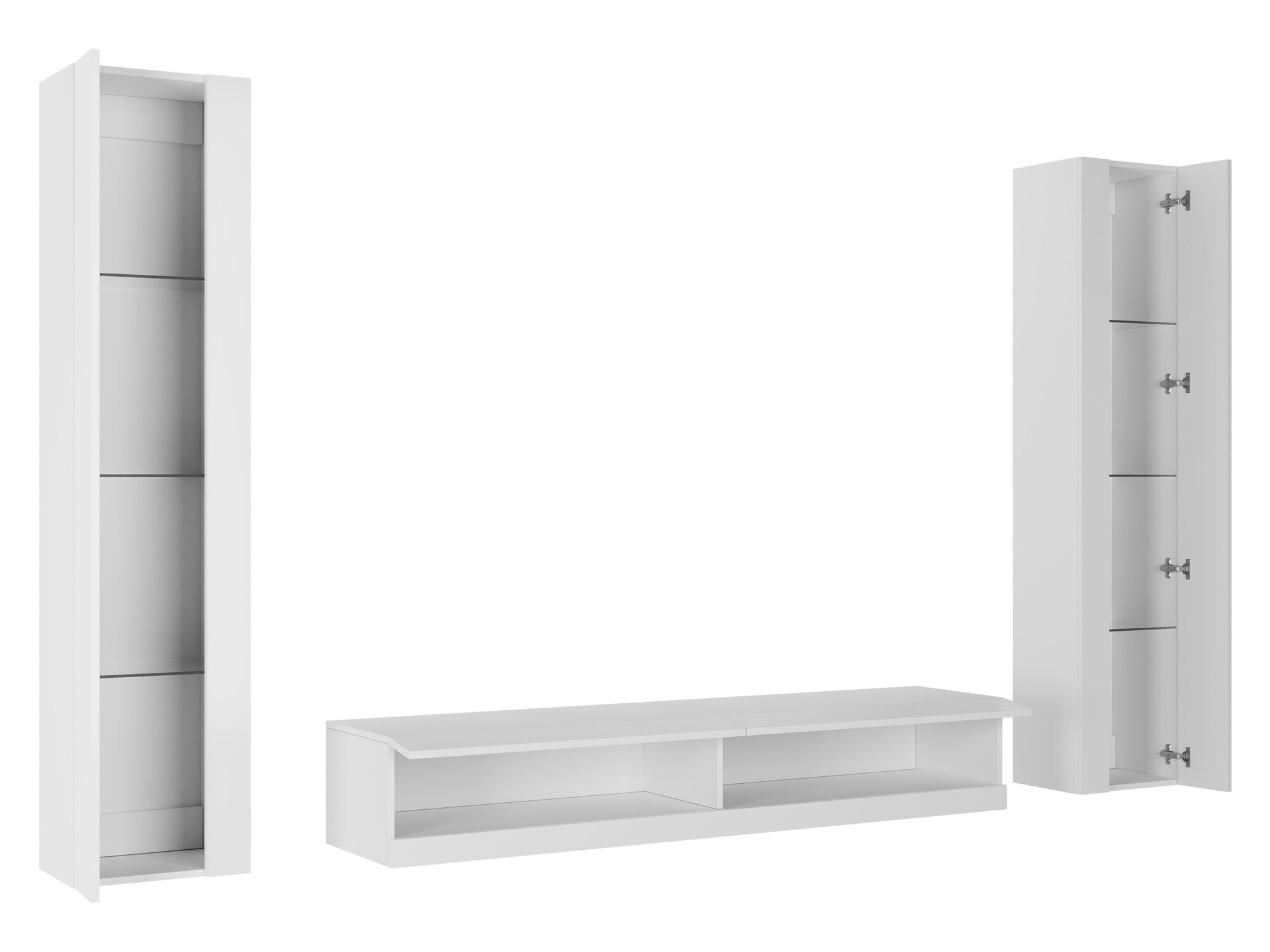 Set de living Vilrin V (Alb + Alb lucios)