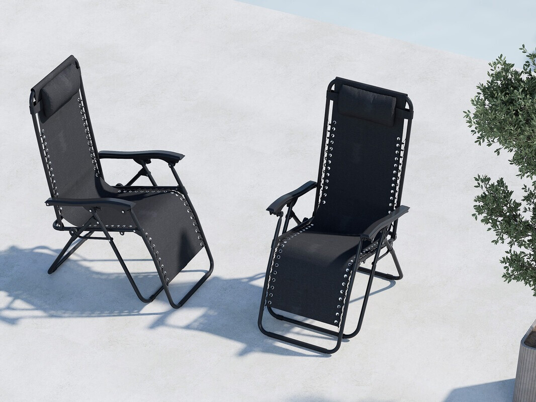Scaun de exterior Dallas 4823 (Negru)